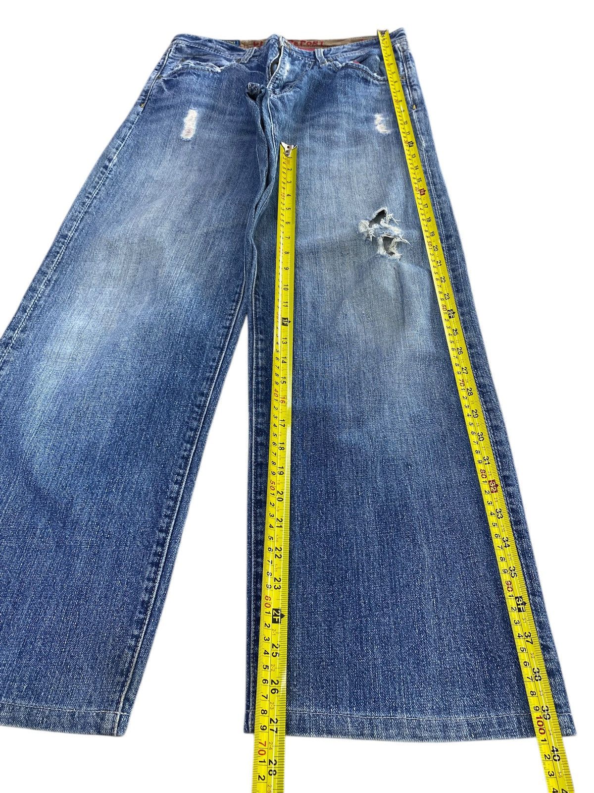 Other Flash Report Faded Wash Ripped Style Baggy Jeans Size US 30 / EU 46 - 7 Thumbnail