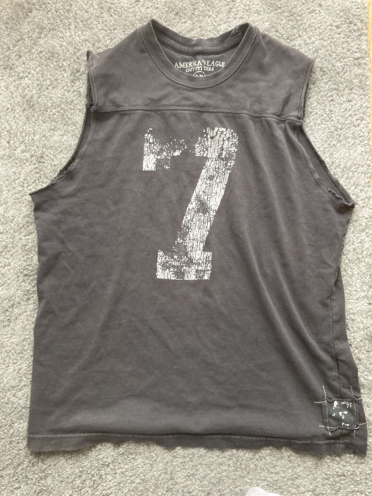 American Eagle Outfitters American Eagle “AE 77” Distressed Graphic Tank –Men’s Size M Size US M / EU 48-50 / 2 - 1 Thumbnail