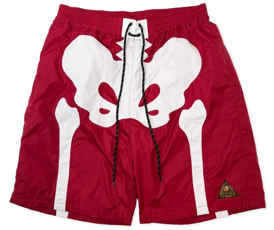 Kapital Kapital nylon bone swim shorts red new L Size US 33 - 9 Thumbnail