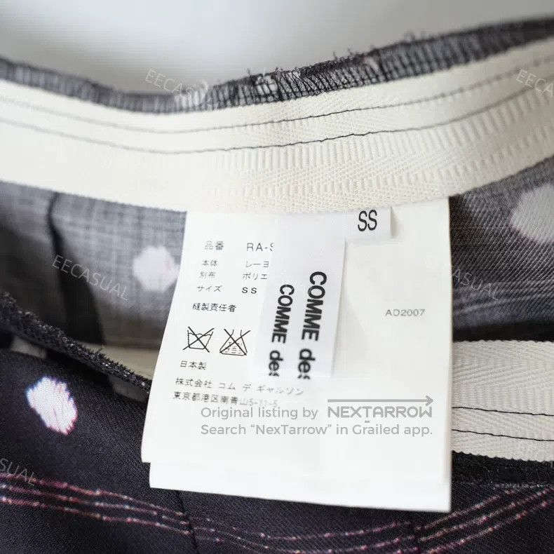 Comme des Garcons Comme Des Garcons size XS Red and black woven fringe pleat Size 23" - 9 Thumbnail