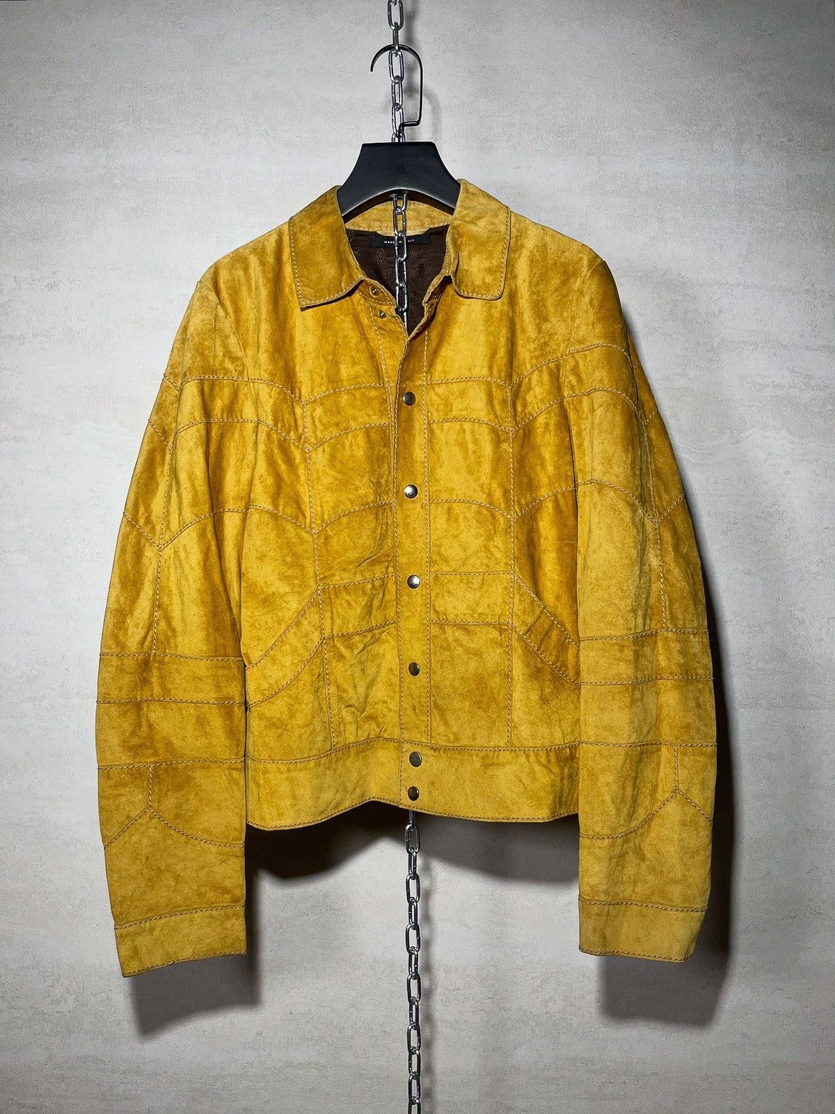 Gucci By Tom Ford SS04 Paneled Suede Jacket Size US S / EU 44-46 / 1 - 1 Thumbnail