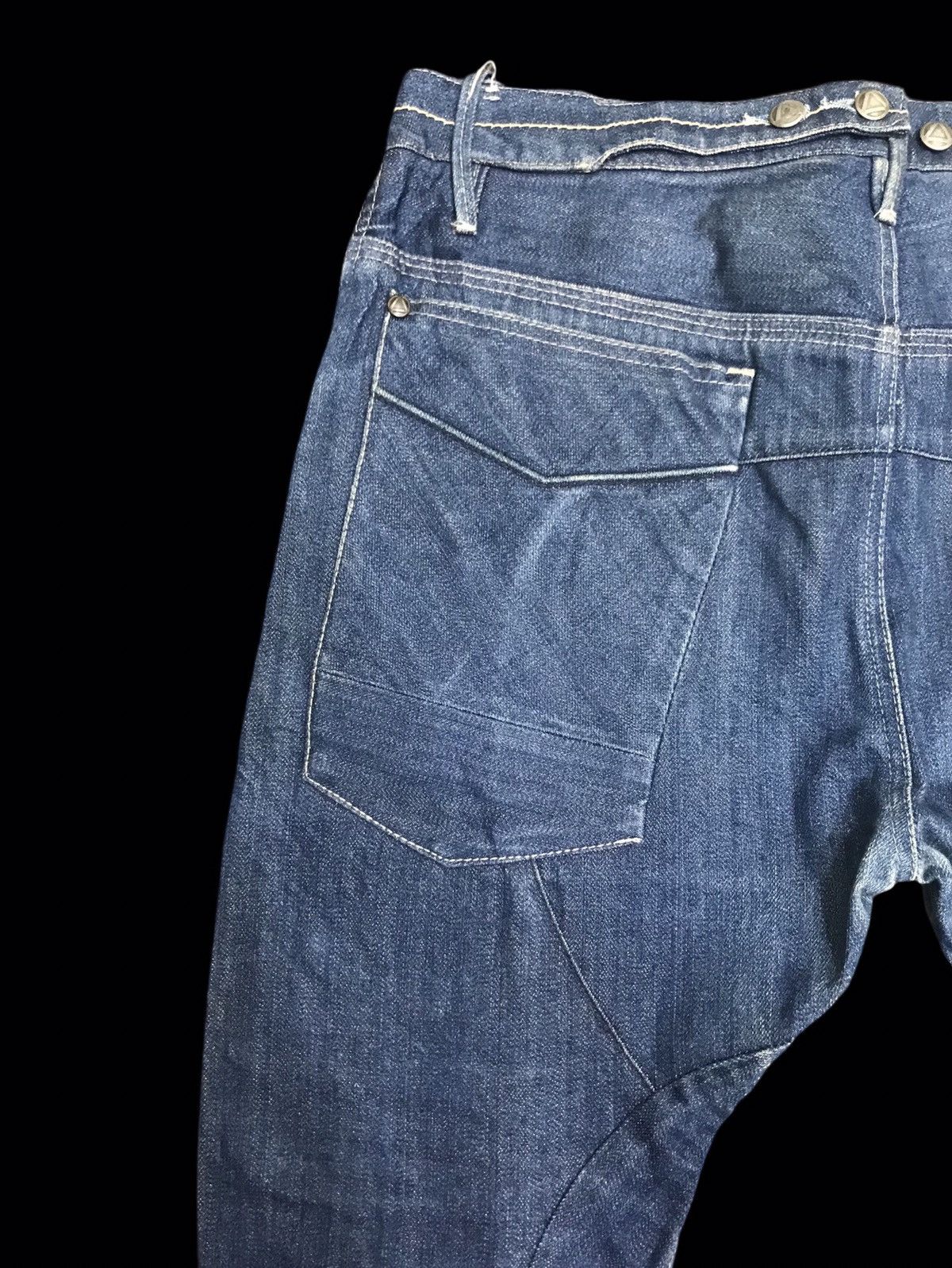 G-Star 💥AVANT GARDE💥GSTAR RAW HI CROTCH SKINNY CURVED DENIM F167 Size US 35 - 14 Thumbnail