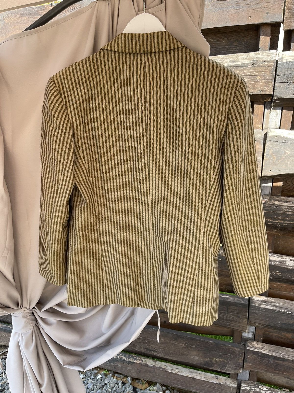 Giorgio Armani 80’s Giorgio Armani vintage striped cocktail blazer rare Size 44R - 6 Thumbnail