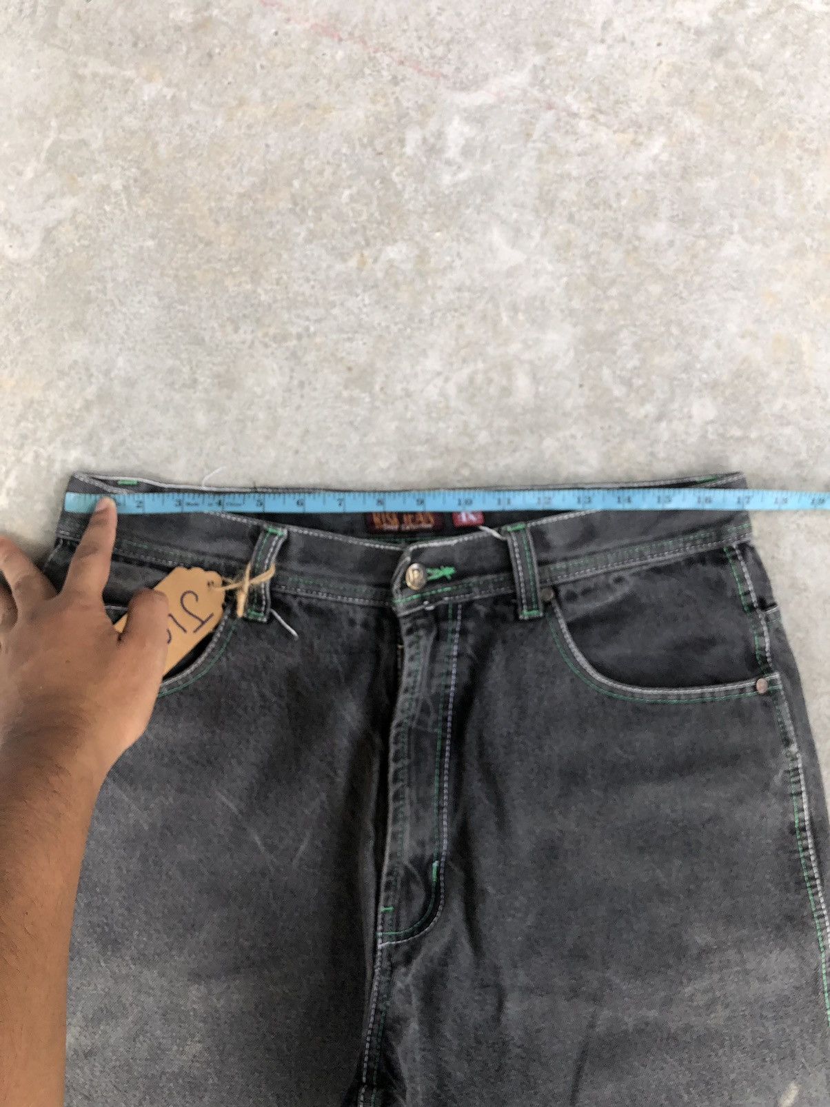 Vintage Risk Baggy Jeans Distressed Denim Size US 34 / EU 50 - 21 Thumbnail