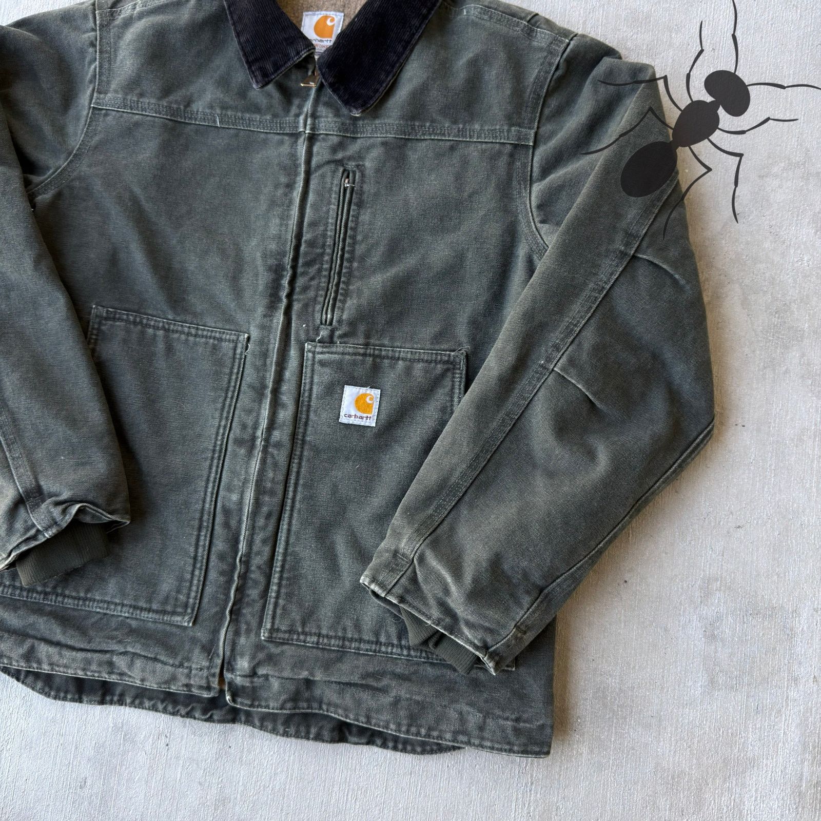 Carhartt × Vintage Carhartt WOMENS WC061 MOS green chore work wear jacket Size US S / EU 44-46 / 1 - 4 Thumbnail