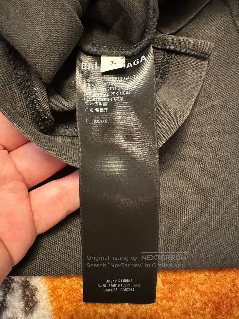 Balenciaga Balenciaga Washed black short-sleeve shirt Size US S / EU 44-46 / 1 - 4 Thumbnail