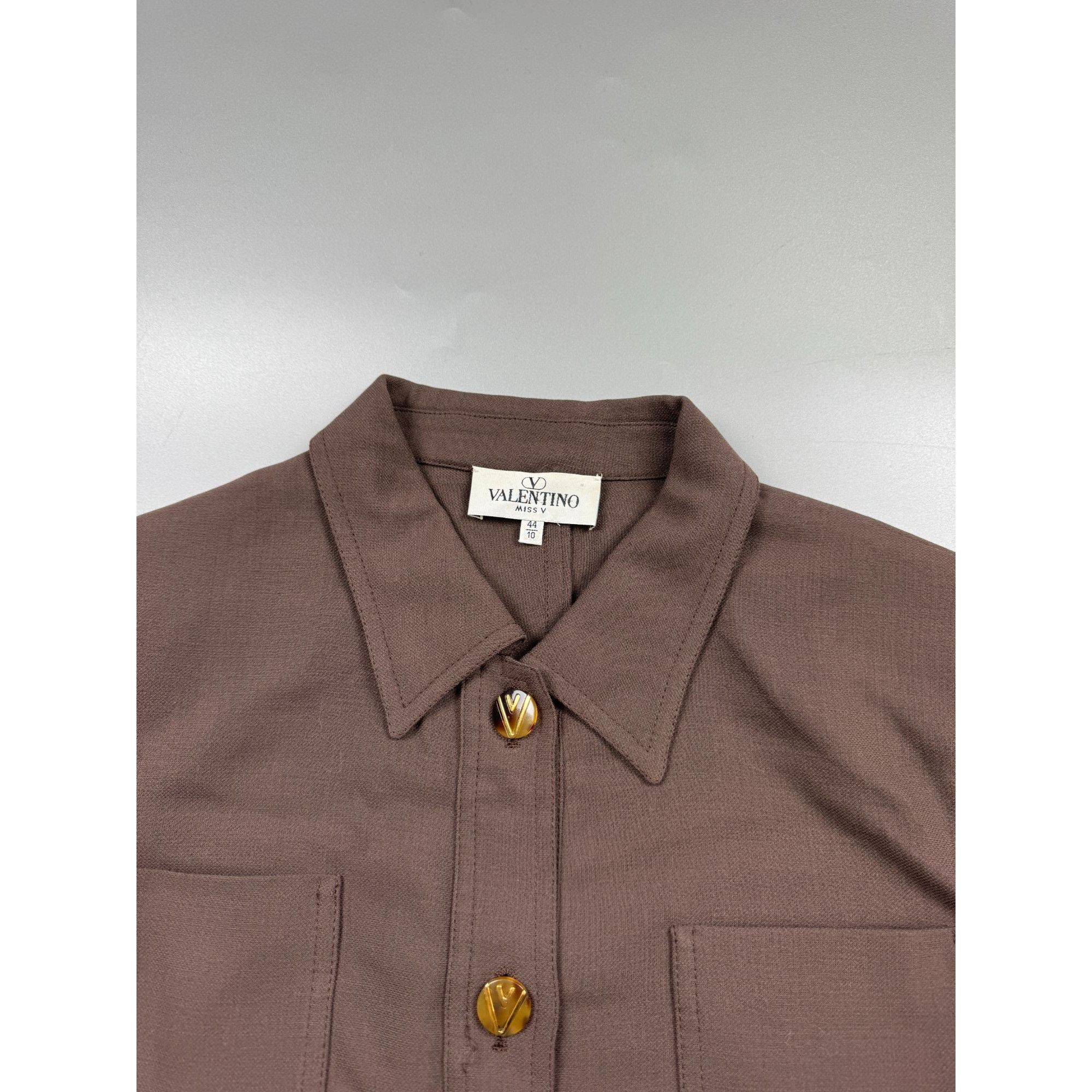 Valentino Valentino Miss V Vintage Belted Overshirt (Y1209) Size M / US 6-8 / IT 42-44 - 5 Thumbnail