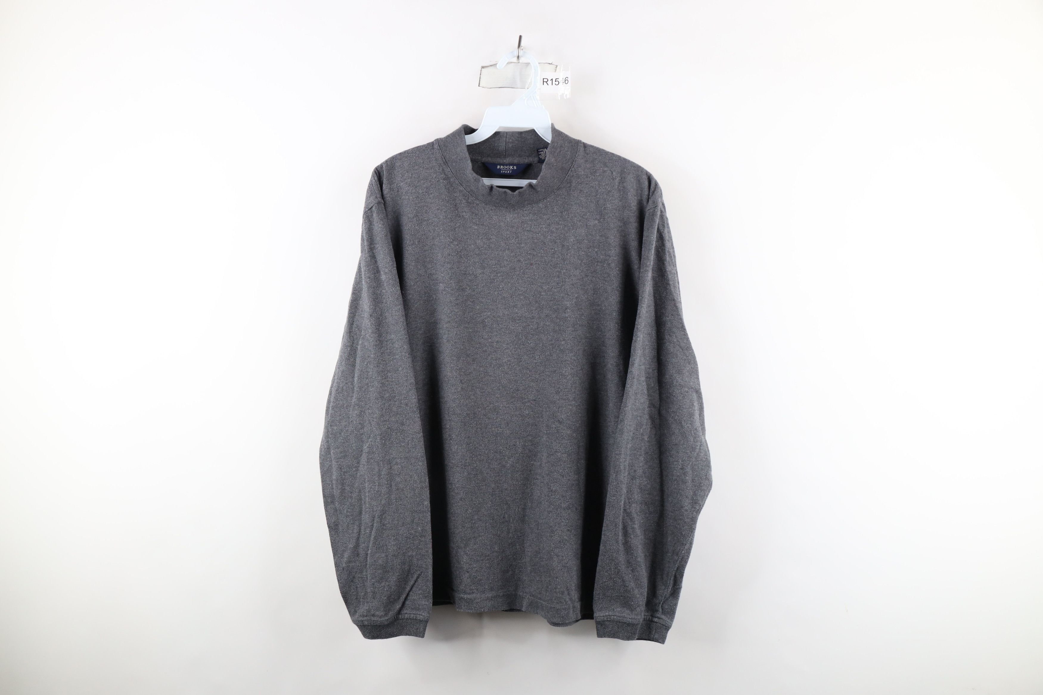 Brooks Brothers × Vintage Vintage 90s Brooks Brothers Mock Neck Long Sleeve T-Shirt Size US L / EU 52-54 / 3 - 1 Thumbnail