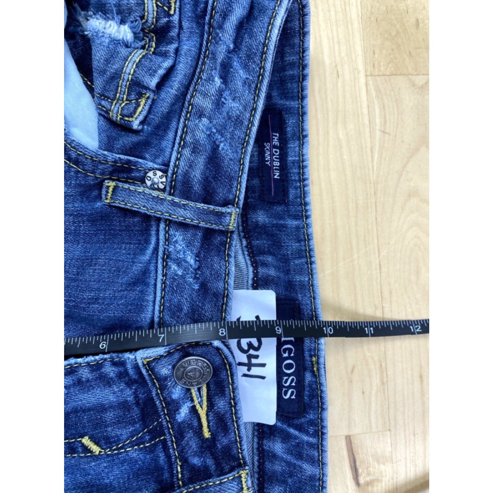 Vintage Womens Vigoss Dublin Denim Skinny Jeans 25x31 Blue Jeans Slim Skinny Denim 25 Womens Size 42" / US 20 - 7 Thumbnail