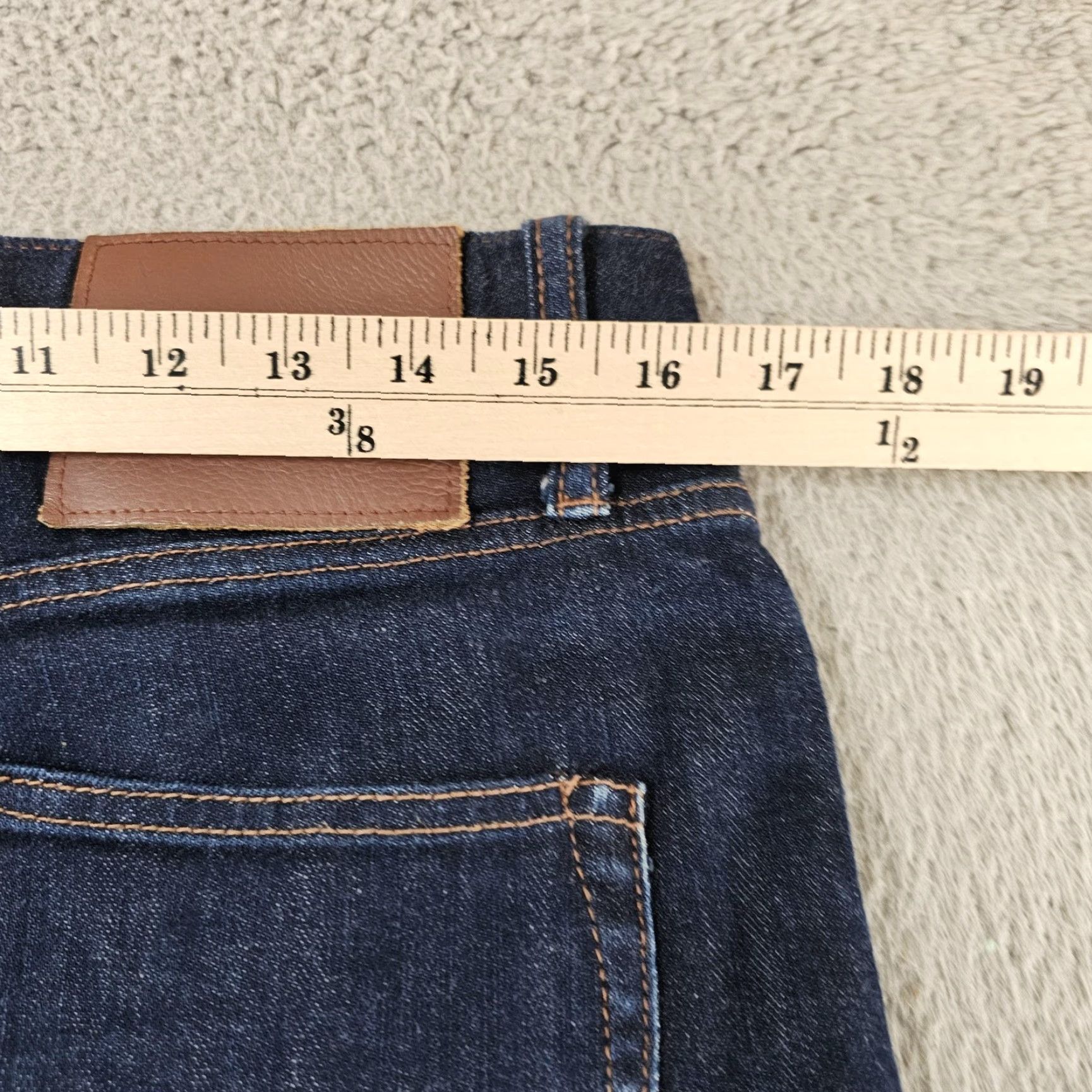 The Unbranded Brand UB422 Jeans Mens 32x30 Tight Fit 11oz Selvedge Raw Blue The Unbranded Brand Jeans Slim 5-Pocket Button Fly Denim Outdoors Mens Size US 32 / EU 48 - 7 Thumbnail