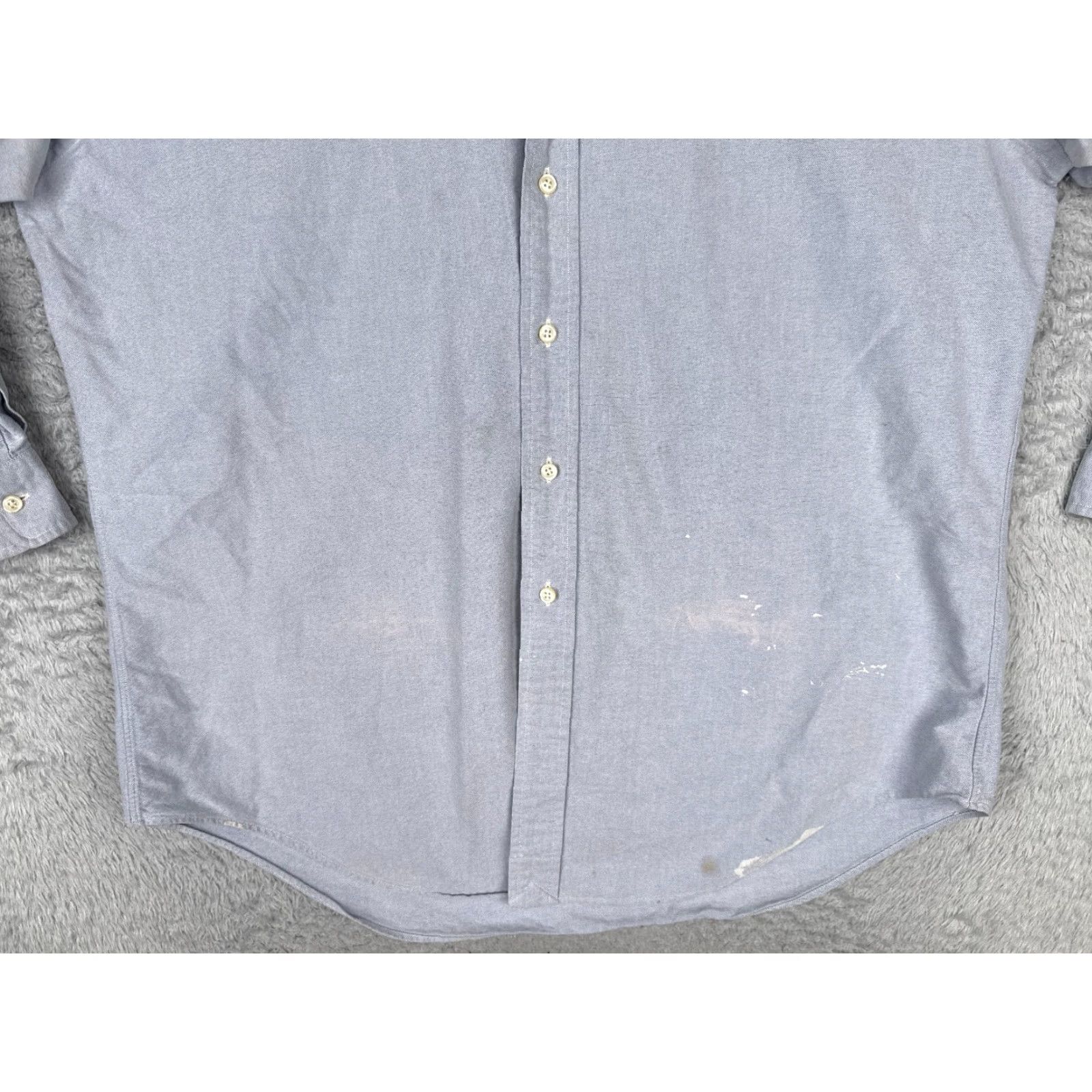 Polo Ralph Lauren Polo Ralph Lauren Shirt Adult XL Blue Long Sleeve Cotton VTG Size US XL / EU 56 / 4 - 5 Thumbnail