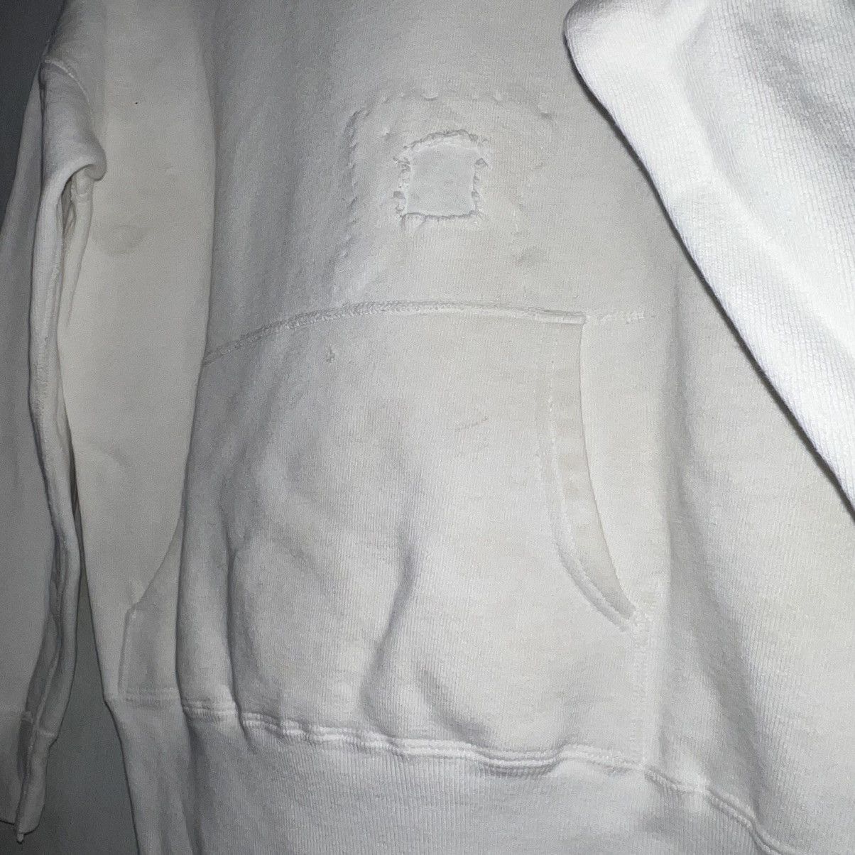 Vintage VTG DOUBLE FACE Hoodie White patchwork Size US M / EU 48-50 / 2 - 3 Thumbnail