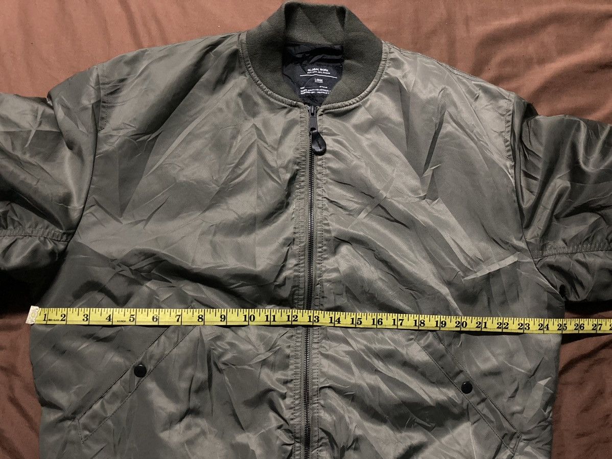 Global Work Global Work Olive Green Bomber Jackets Size US L / EU 52-54 / 3 - 8 Thumbnail