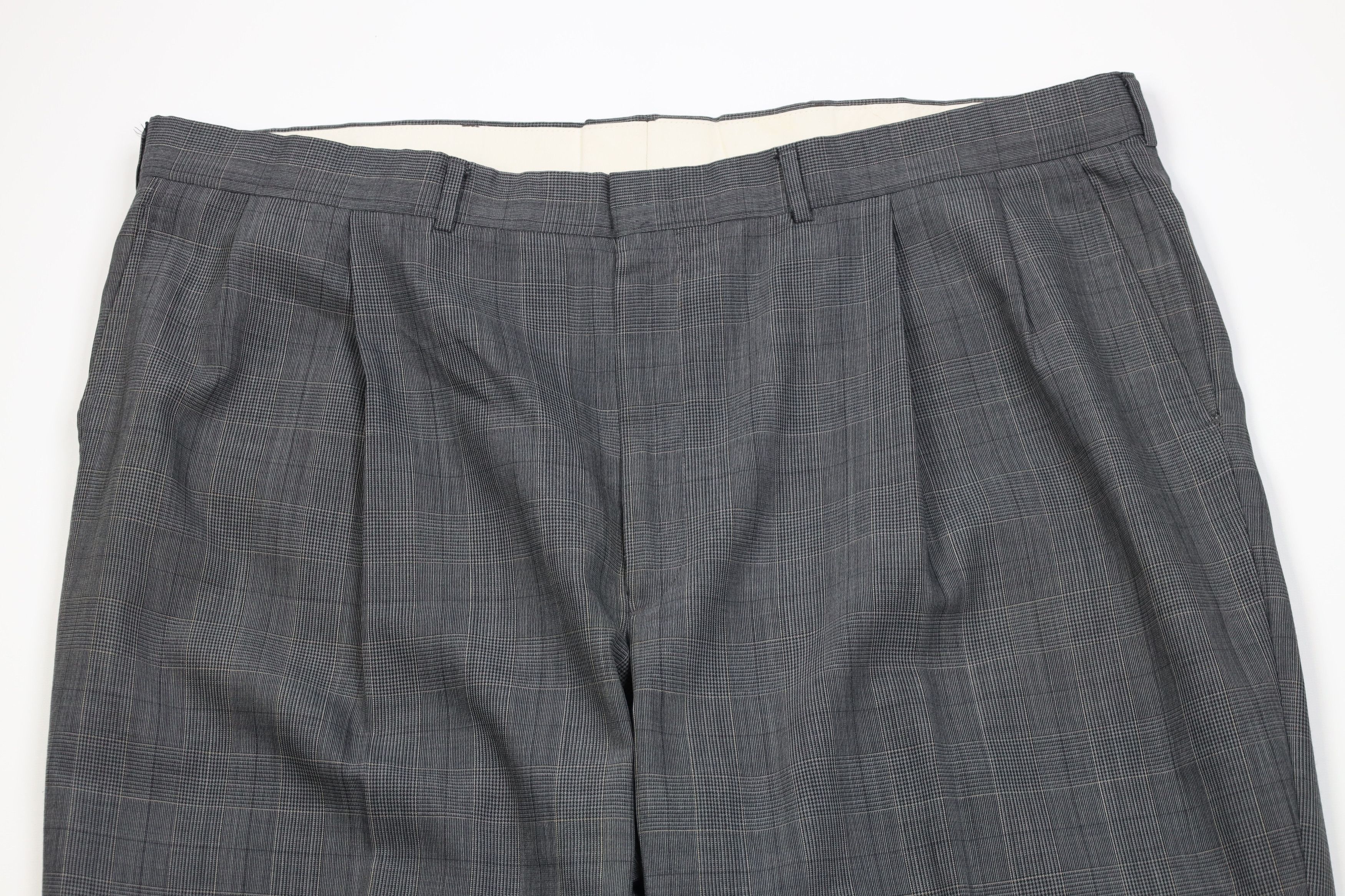 Vintage Vintage 90s Streetwear Wool Blend Knit Wide Leg Chino Pants Size US 44 / EU 60 - 2 Thumbnail