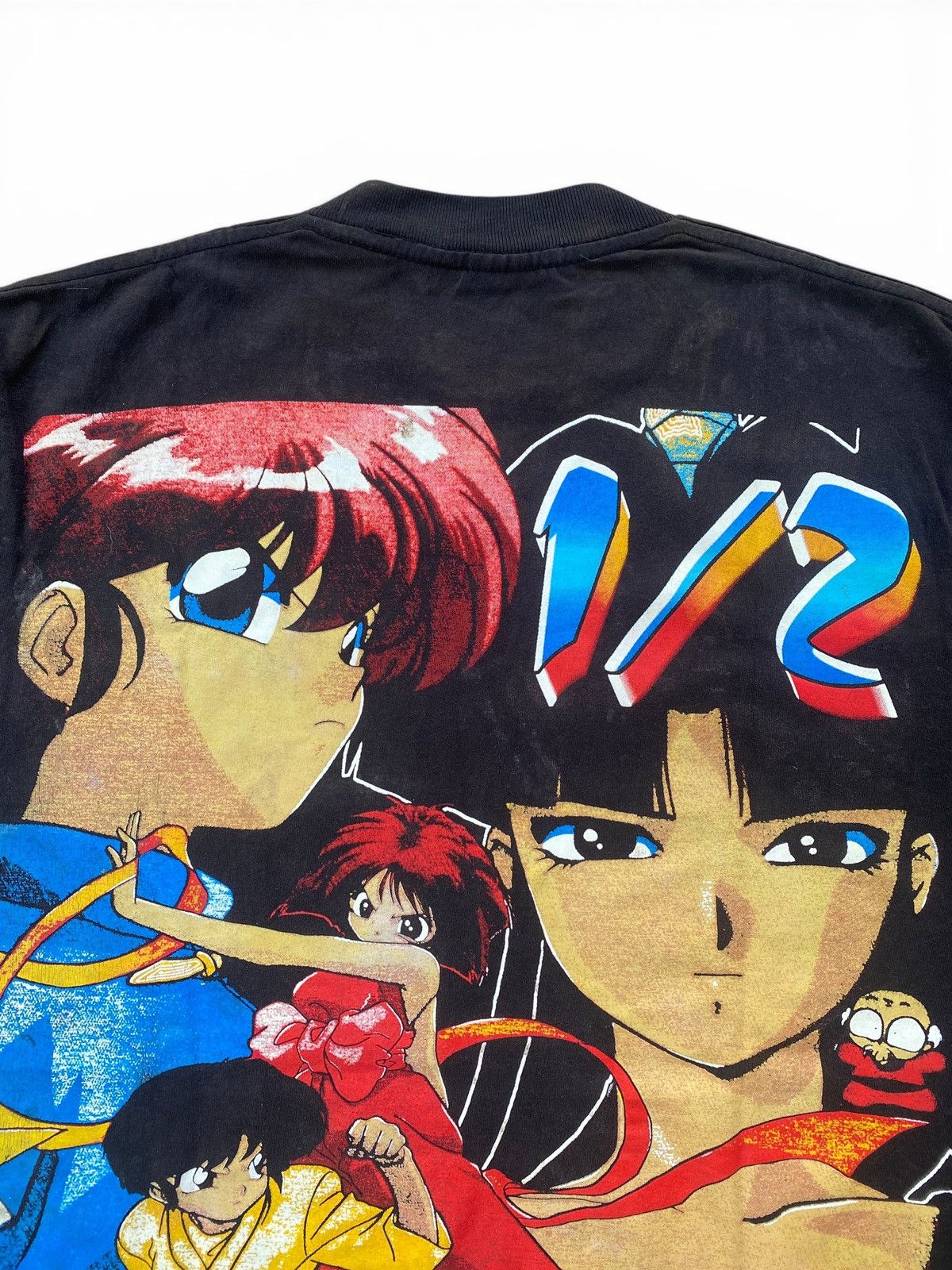 Japanese Brand Rare Mexican Style Ranma 1/2 Anime Double Sided Manga Shirt Size US XL / EU 56 / 4 - 15 Thumbnail