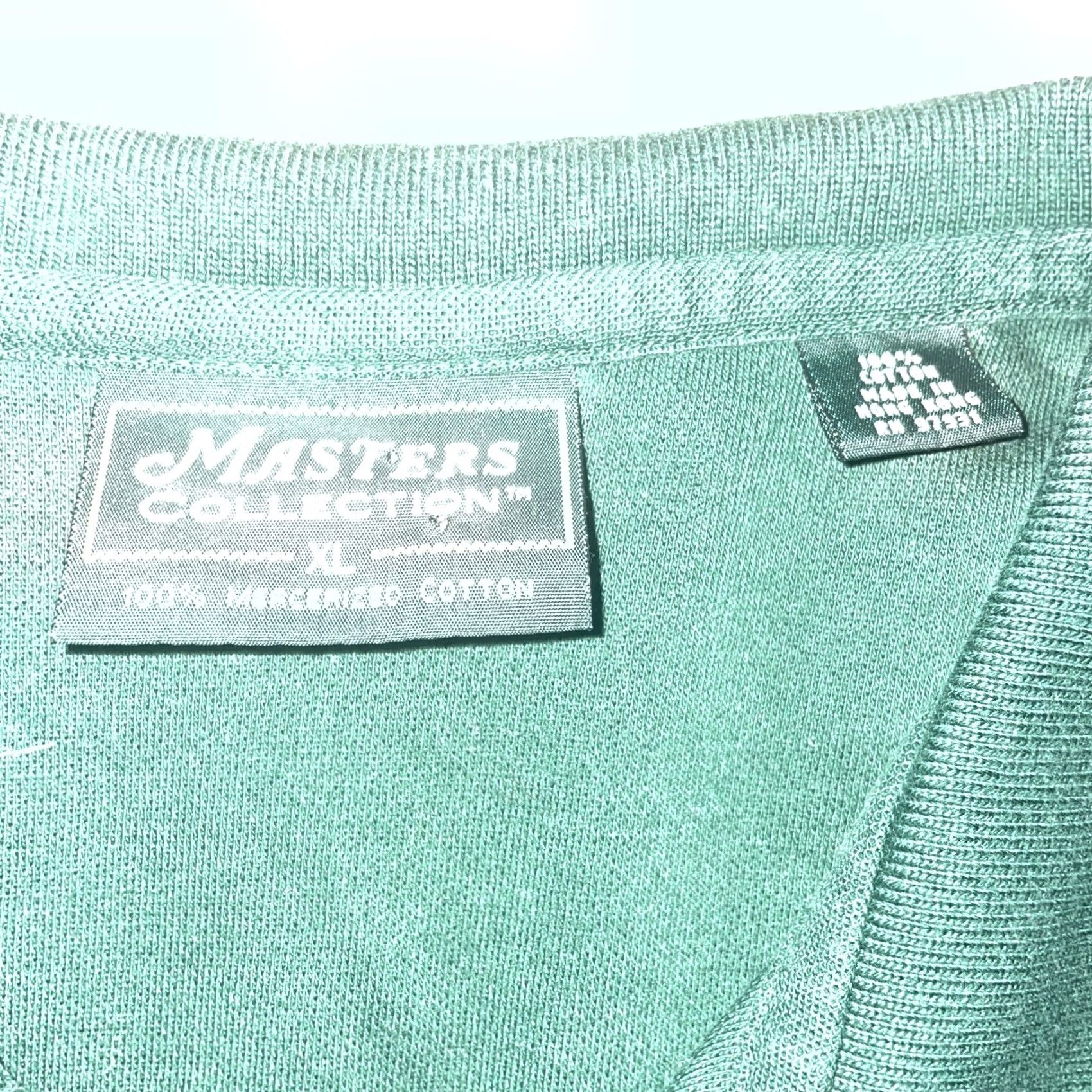 Vintage Masters Collection Polo Shirt Men XL Green Short Sleeve Size US XL / EU 56 / 4 - 3 Thumbnail