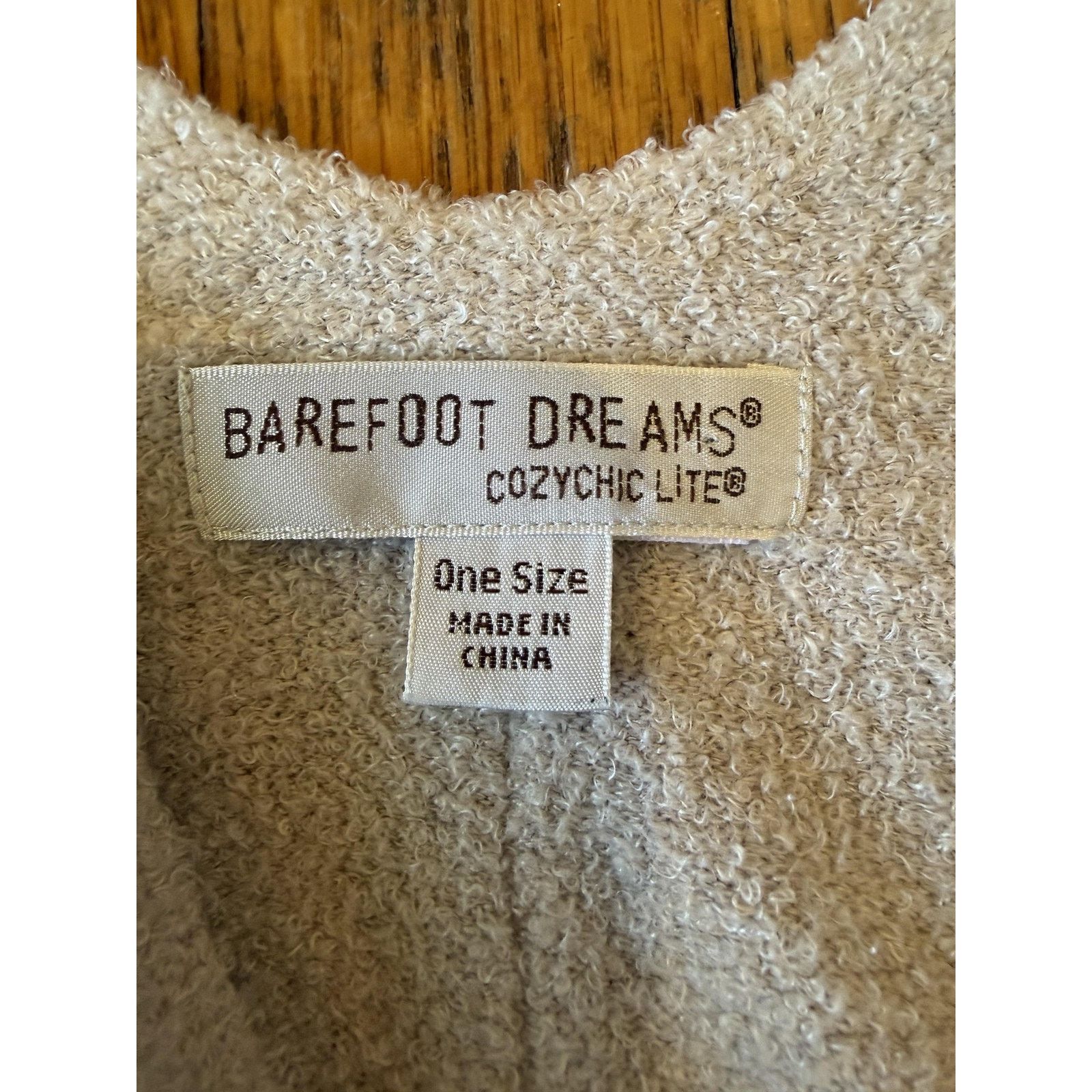 Other Barefoot Dreams Cape Sweater One Size Beige CozyChic Cowl Size ONE SIZE - 2 Thumbnail