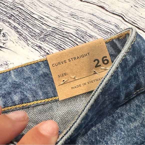 Pacsun NWT Pacsun Curve Straight Distressed Jeans Size 26" / US 2 / IT 38 - 7 Thumbnail