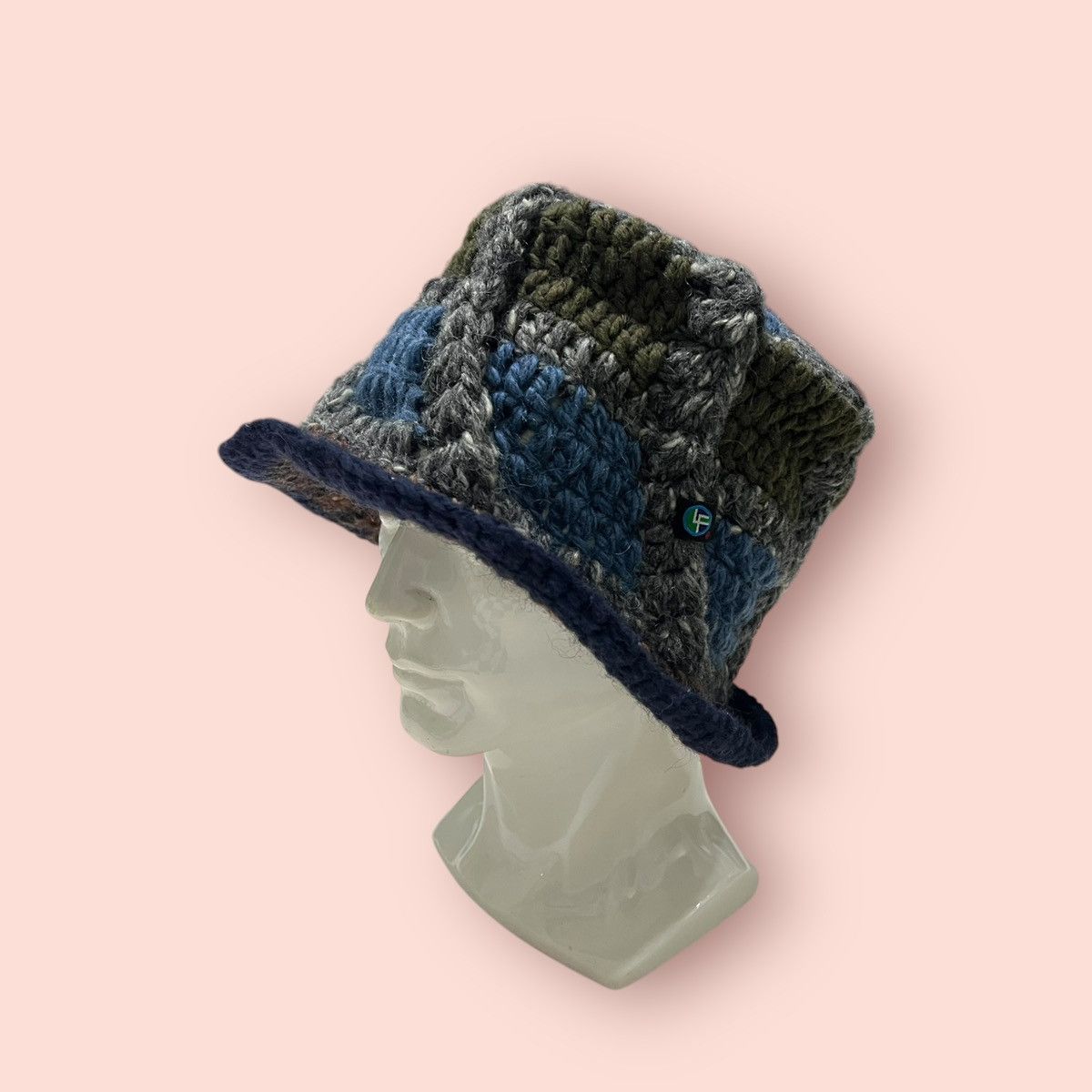 14th Addiction × Japanese Brand × Vintage VINTAGE LIGA FELIZ JAPAN CROCHET KNITTED BUCKET HAT Size ONE SIZE - 5 Thumbnail