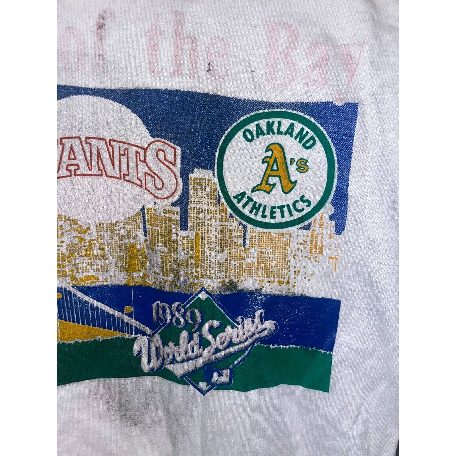 Jerzees Vintage World Series Shirt Giants Oakland A's MLB Baseball S Size US S / EU 44-46 / 1 - 4 Thumbnail