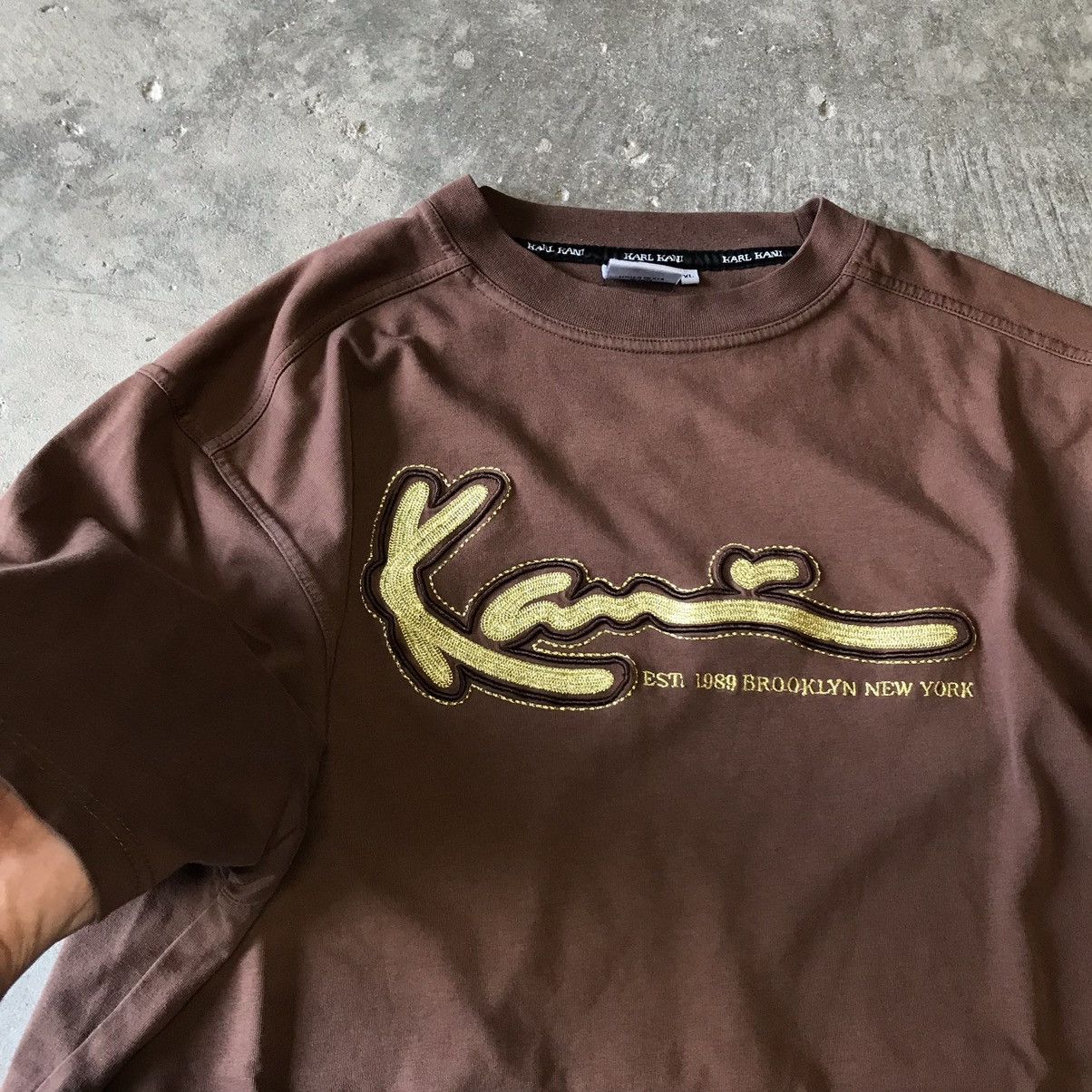 Karl Kani × Vintage Vintage Y2K Karl Kani Embroidered Logo T Shirt Size US XL / EU 56 / 4 - 3 Thumbnail
