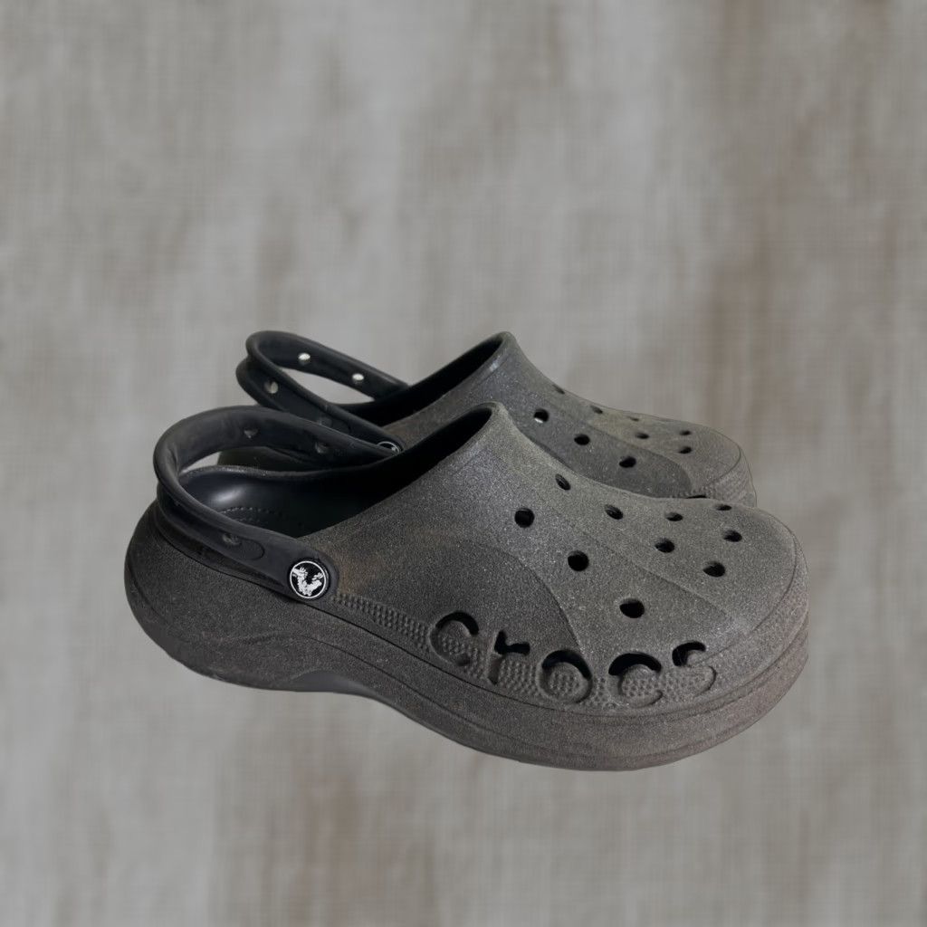 Crocs Crocs Baya Platform Clog Sandals Black Glitter Women's Size 11 Shoes Slip-On Platform Womens Size US 11 / IT 41 - 1 Thumbnail