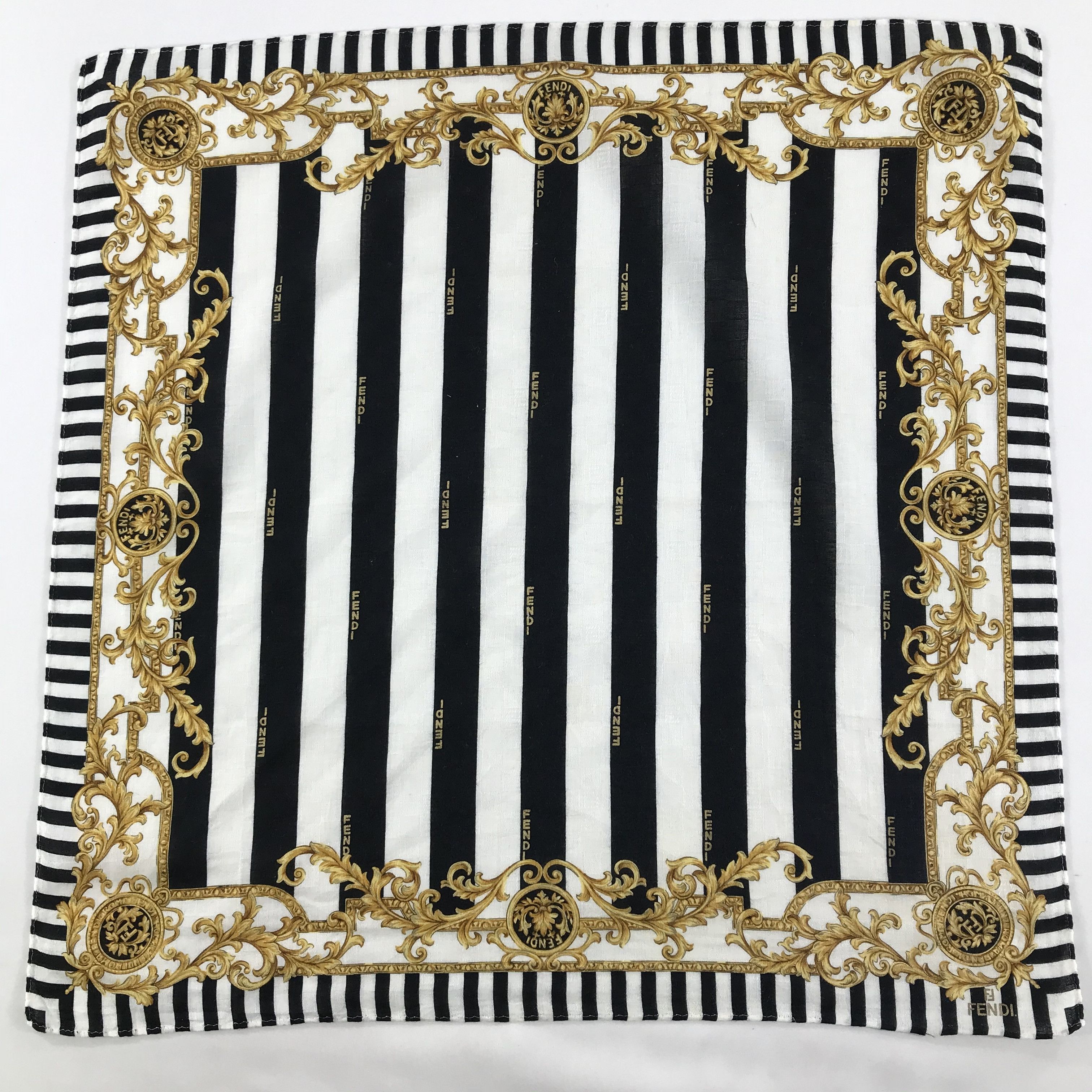 Vintage Vintage Fendi Bandana / Handkerchief / Neckerchief - S1484 Size ONE SIZE - 1 Thumbnail