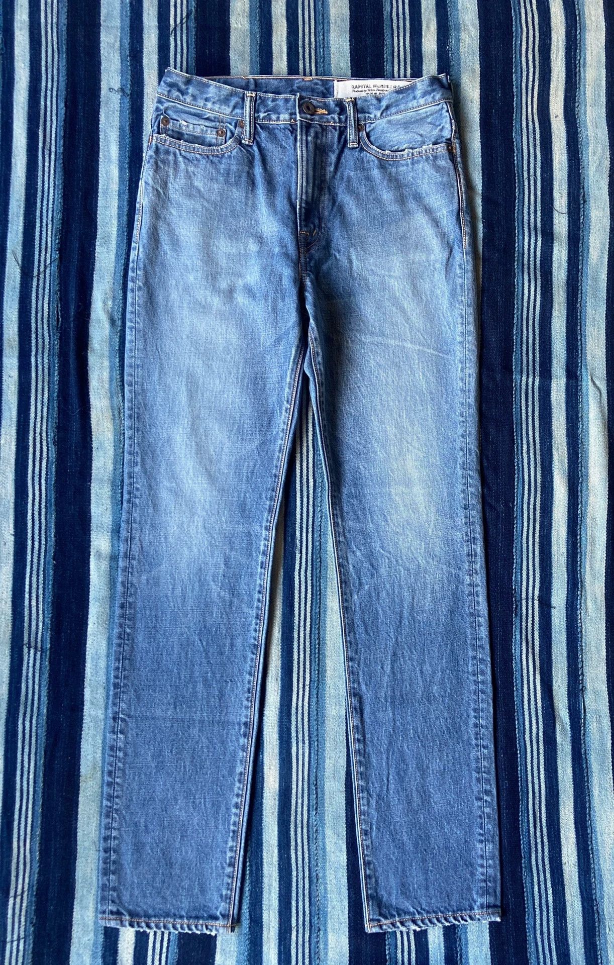 Kapital KAPITAL 14oz 5p monkey Cisco vintage wash jeans 32 Japan Size US 32 / EU 48 - 1 Thumbnail