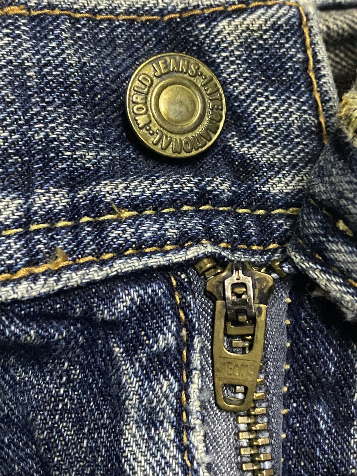 If Six Was Nine Vintage Real Authentic Style GLHeart Flare Faded Blue Size US 31 - 13 Thumbnail