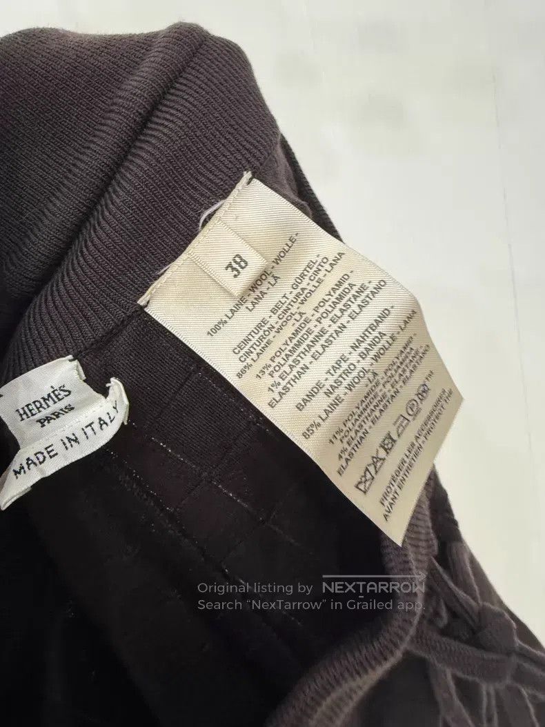 Hermes Hermes 25 Autumn-Winter Charcoal Brown Glen Plaid Yangzi W Size 25" / US 0 / IT 36 - 5 Thumbnail