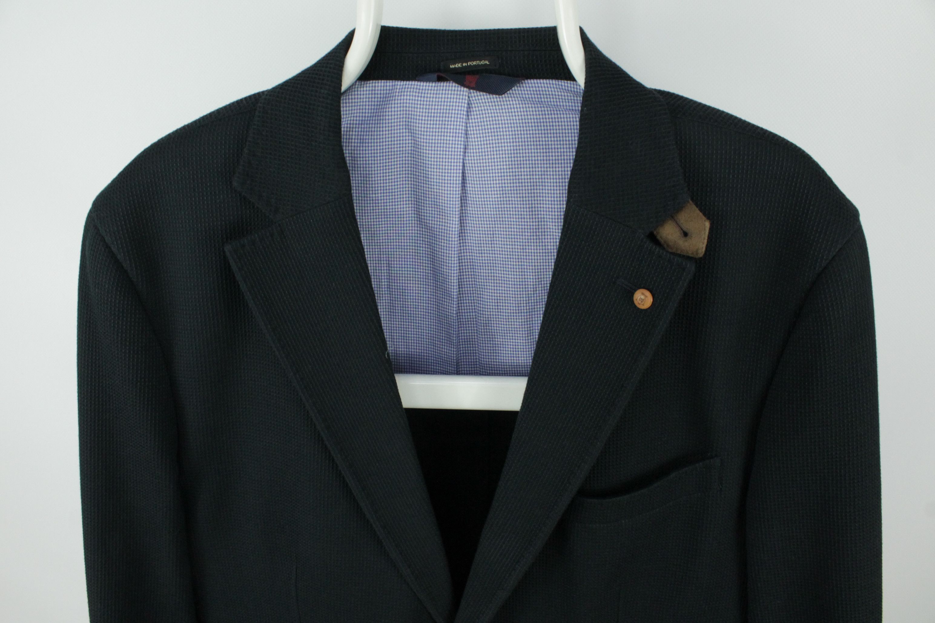 Designer × Massimo Dutti Massimo Dutti Waffle Cotton Elbow Patch Blazer Jacket Size US L / EU 52-54 / 3 - 2 Thumbnail