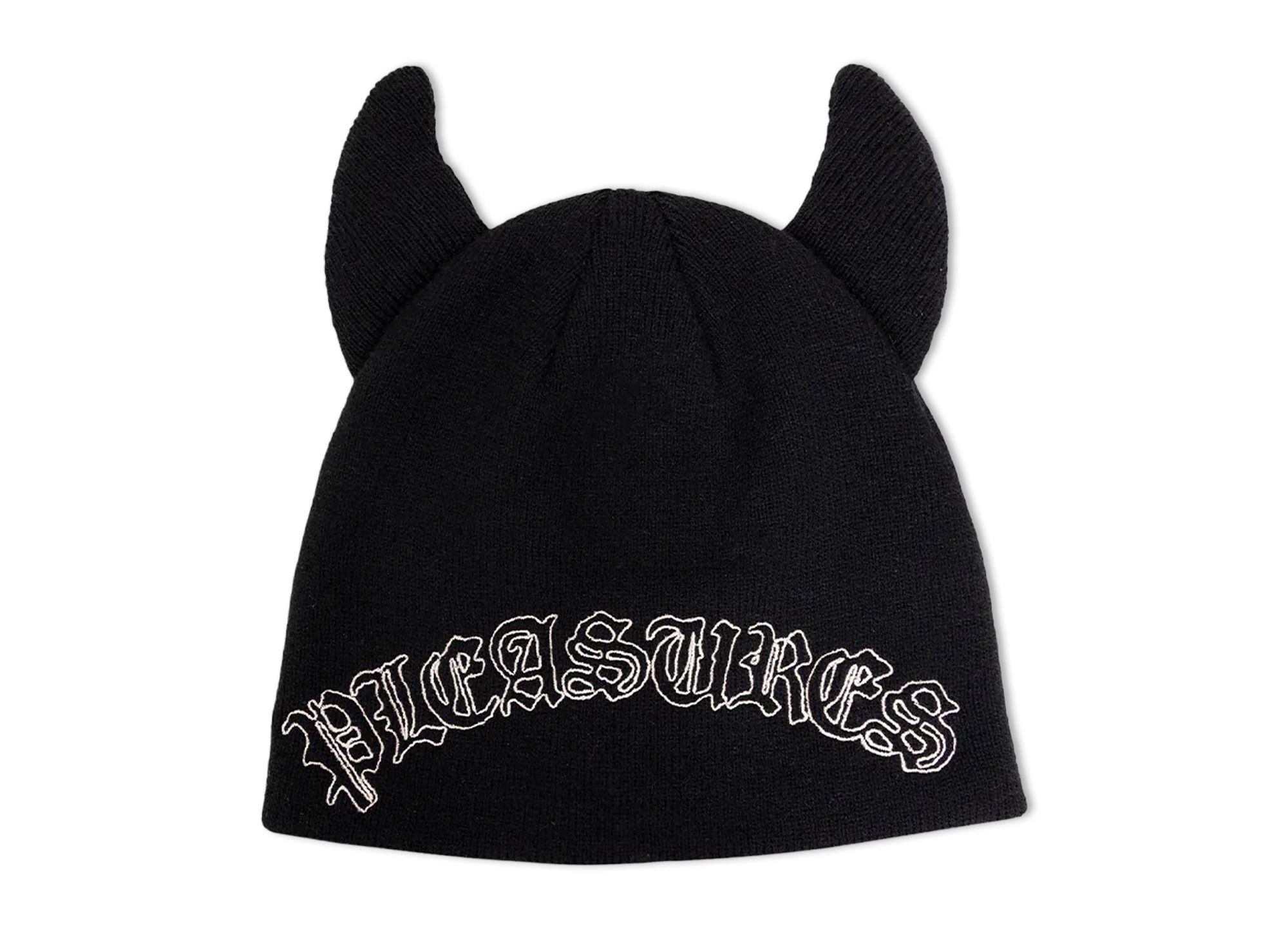 Pleasures HORNS SKULLY BEANIE IN BLACK Size ONE SIZE - 1 Preview