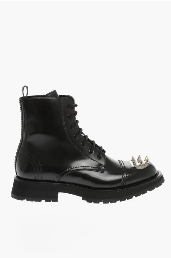 Alexander McQueen o1y1024 Ankle Boots in Black Size US 11 / EU 44 - 2 Thumbnail