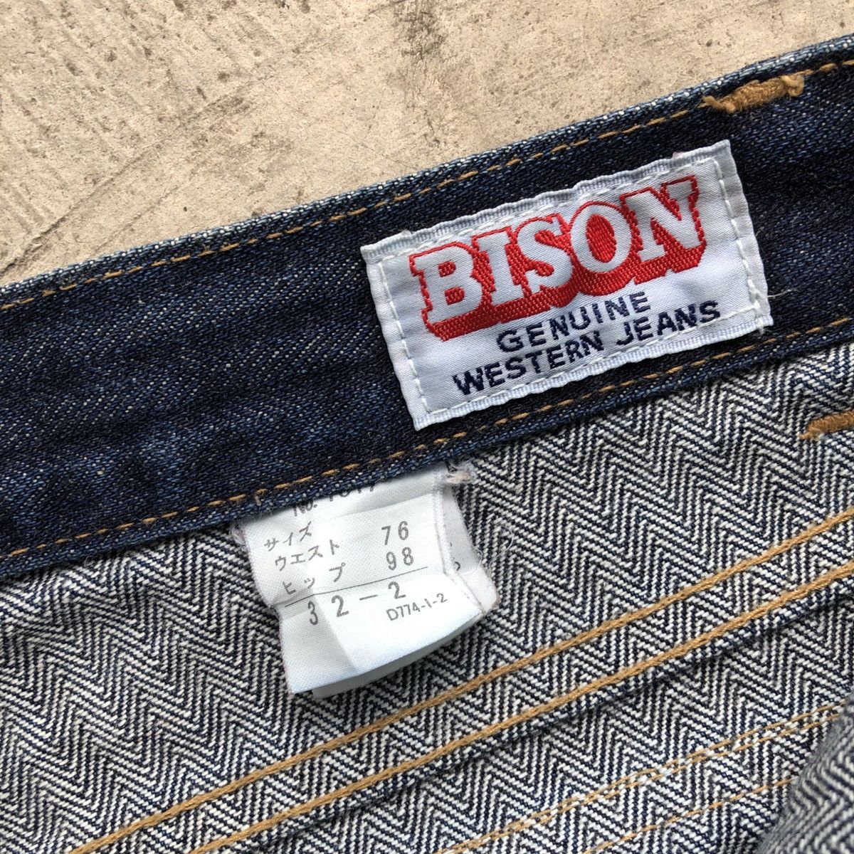 Other BISON Japanese Hickory Stripe Flared Jeans Size US 30 / EU 46 - 12 Thumbnail