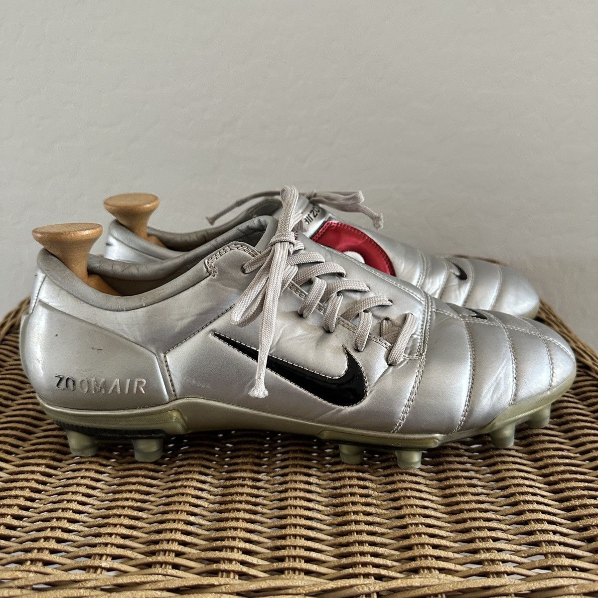 Nike Nike Total 90 Air Zoom FG Silver US12 Boots Cleats Italy Size US 12 / EU 45 - 6 Thumbnail
