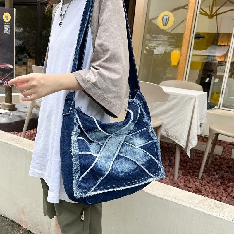 Japanese Brand Denim Crossbody Bag Size ONE SIZE - 3 Thumbnail