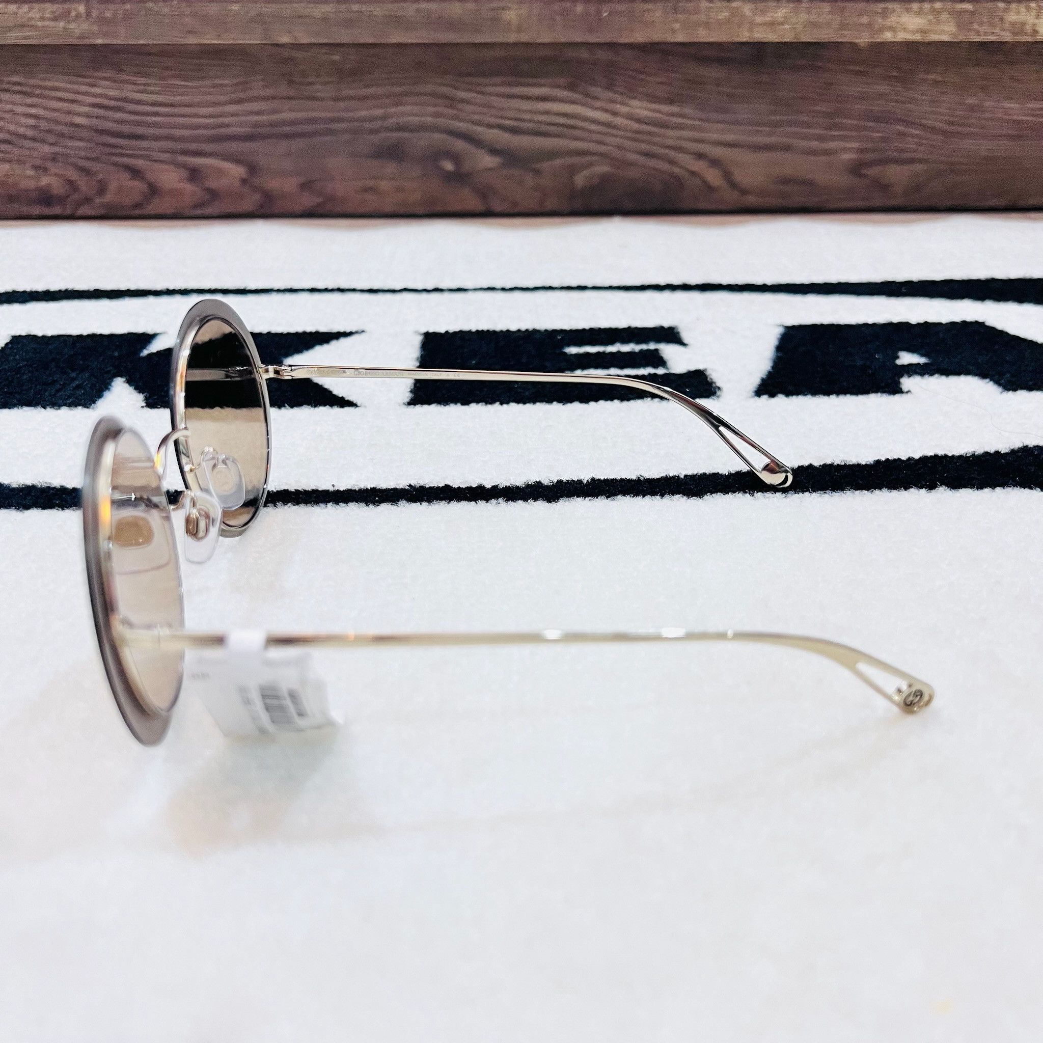 Giorgio Armani Giorgio Armani Round All-over Logo Metal Sunglasses Size ONE SIZE - 4 Thumbnail