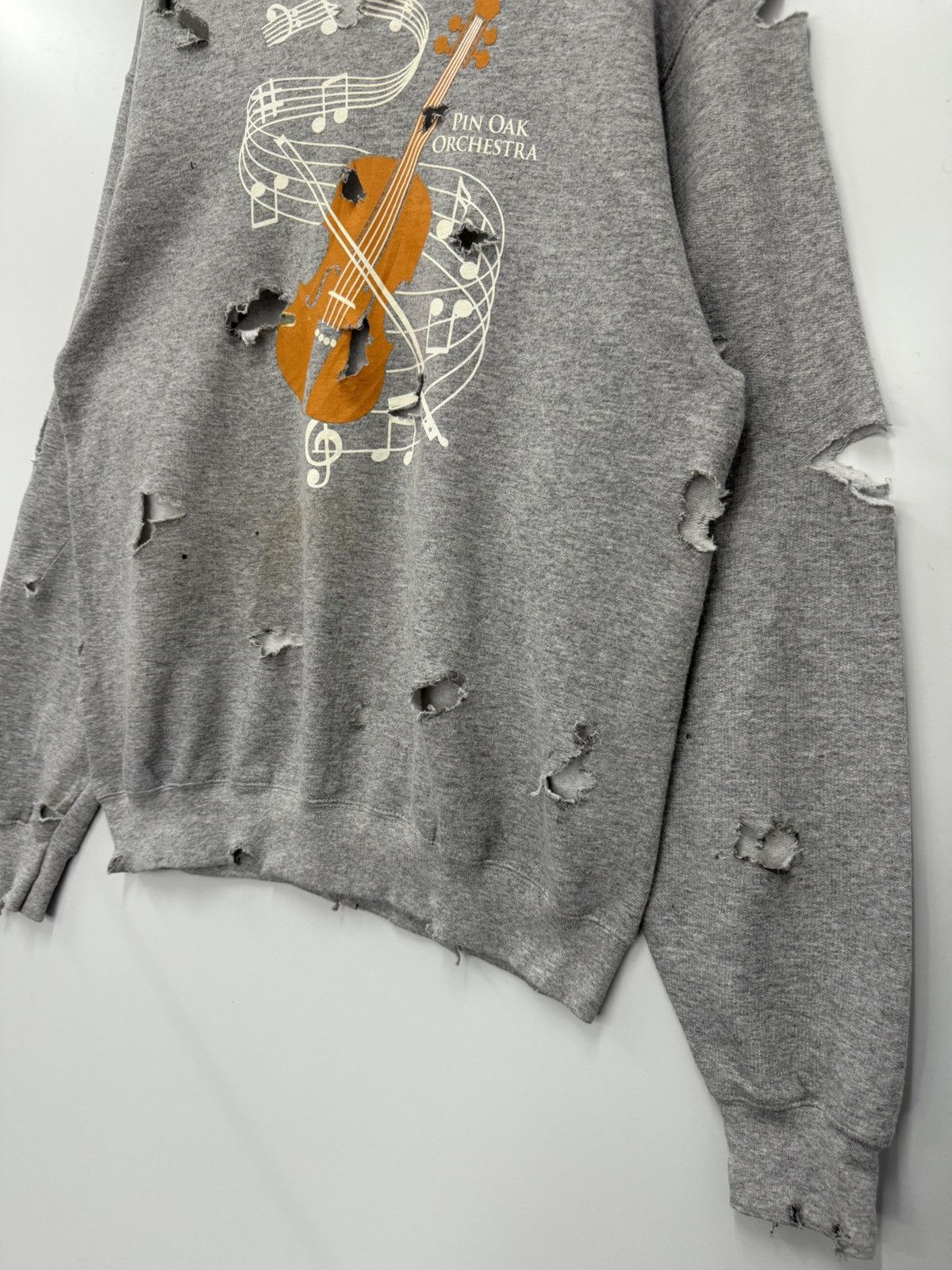 Le Grande Bleu (L.G.B.) 🔥 Pin Oak Orchestra Homeless Muzic symbol Distressed Sweat Size US S / EU 44-46 / 1 - 2 Thumbnail