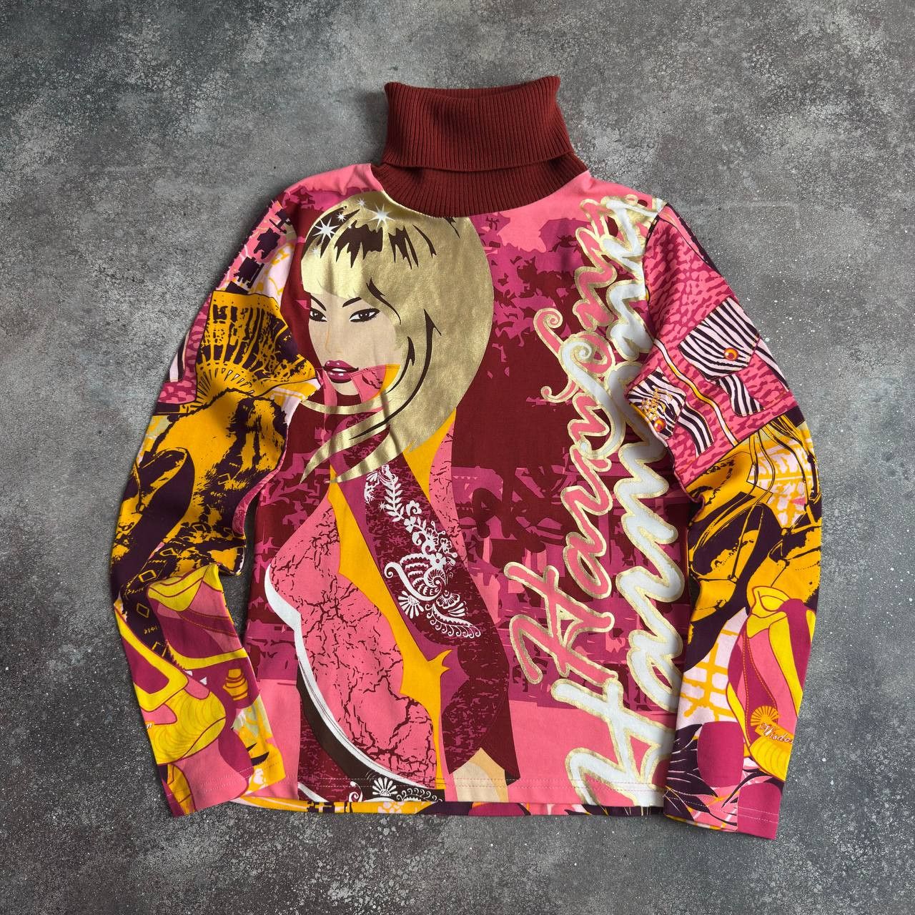 Custo Barcelona Custo Barcelona Y2K Vintage Lady Printed Long Sleeve Top Size M / US 6-8 / IT 42-44 - 1 Thumbnail