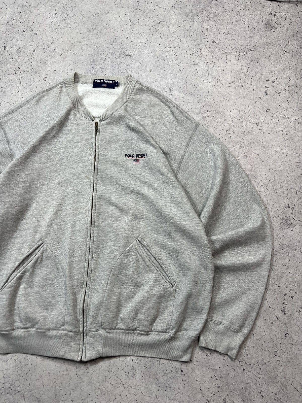 Ralph Lauren Sport VINTAGE POLO SPORT Ralph Lauren Zip Up Cotton Jacket Size US L / EU 52-54 / 3 - 4 Thumbnail