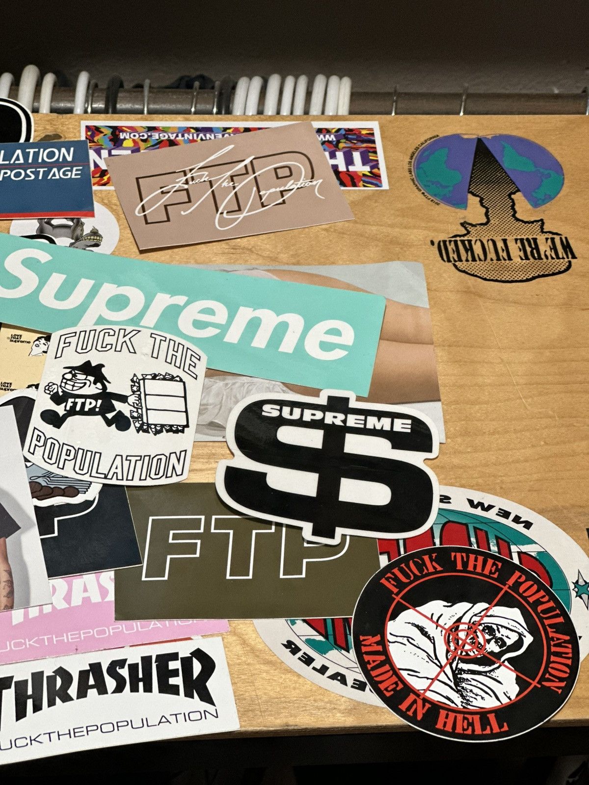 Fuck The Population × Supreme FTP/Supreme Stickers Size ONE SIZE - 3 Thumbnail