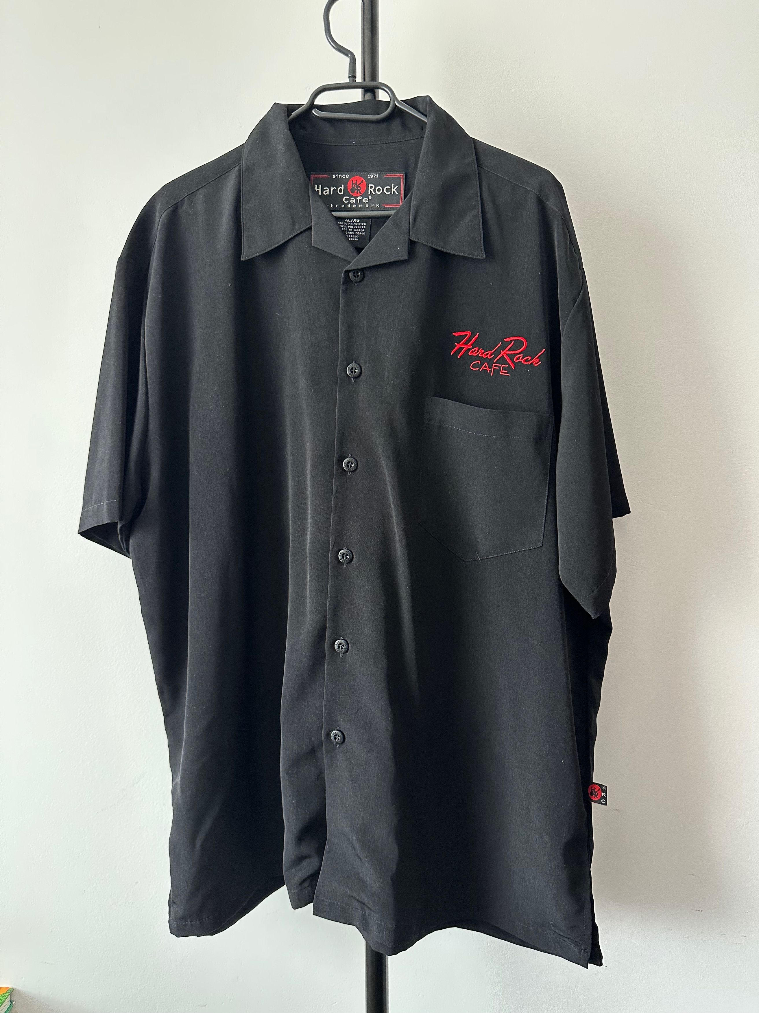 Hard Rock Cafe 90's Vintage Hard Rock Cafe Las Vegas black shirt short Size US XL / EU 56 / 4 - 2 Thumbnail