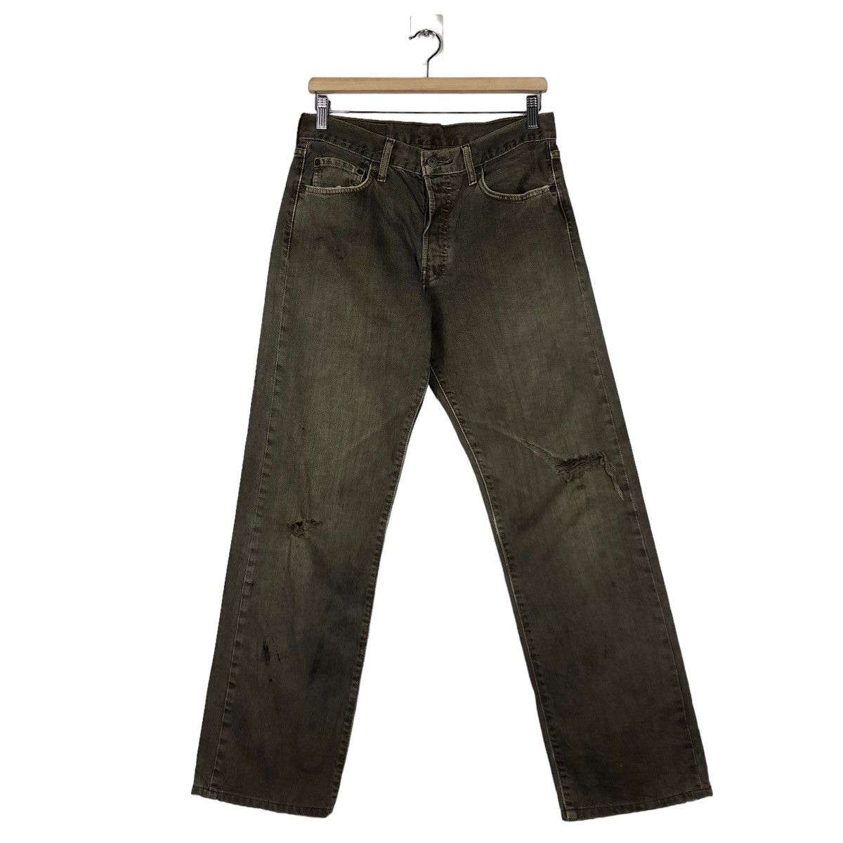 🔥VINTAGE DENIM JEANS LEVI’S BIKER WEAR DISTRESSED
