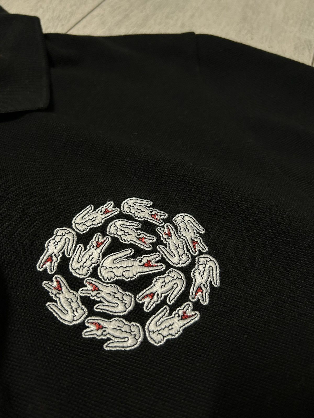 Lacoste × Vintage Limited Edition Campanas X Lacoste Black Polo M Size US M / EU 48-50 / 2 - 2 Thumbnail