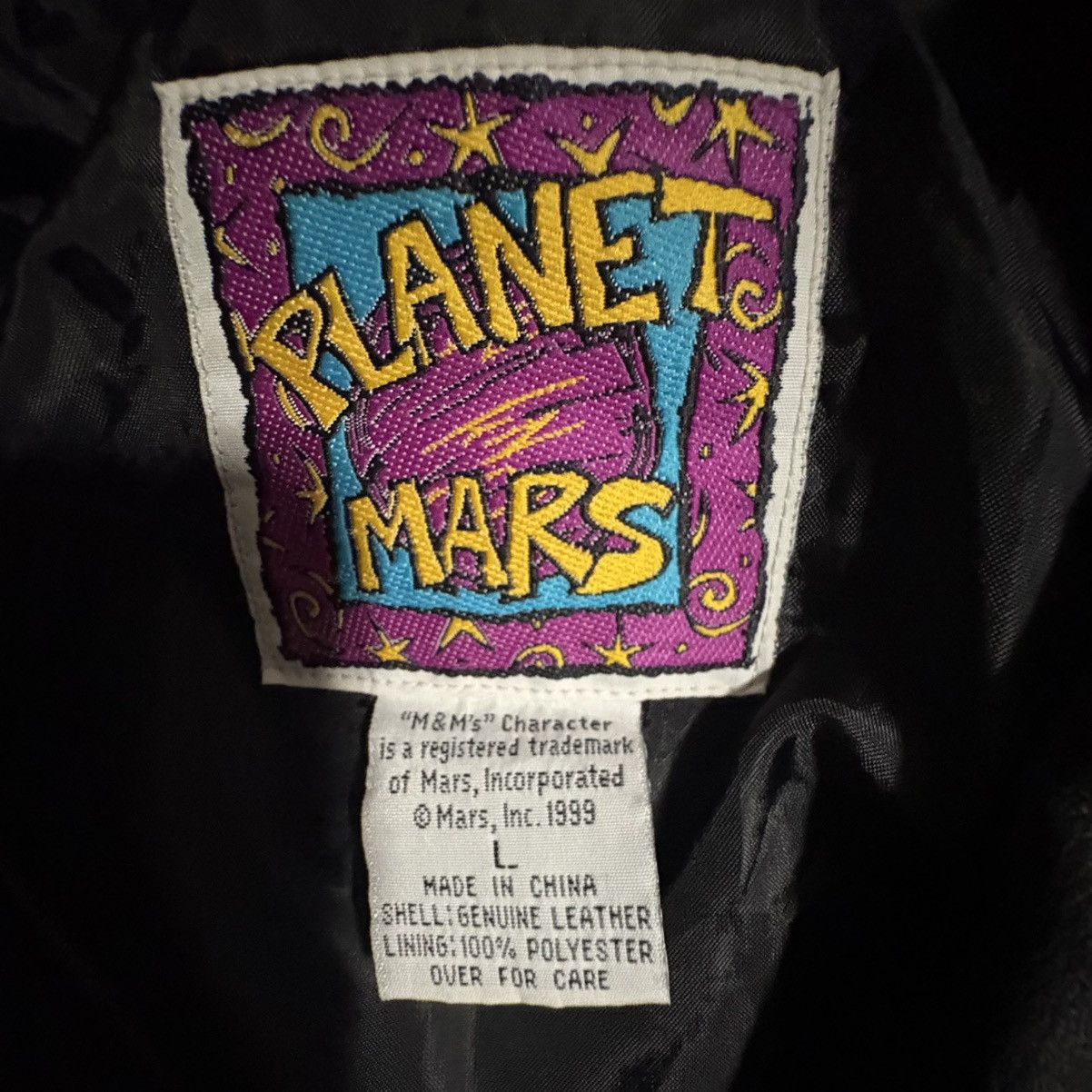NASCAR Official M&M’s Crispy Vintage Leather Jacket RARE 1999 Size US L / EU 52-54 / 3 - 3 Thumbnail