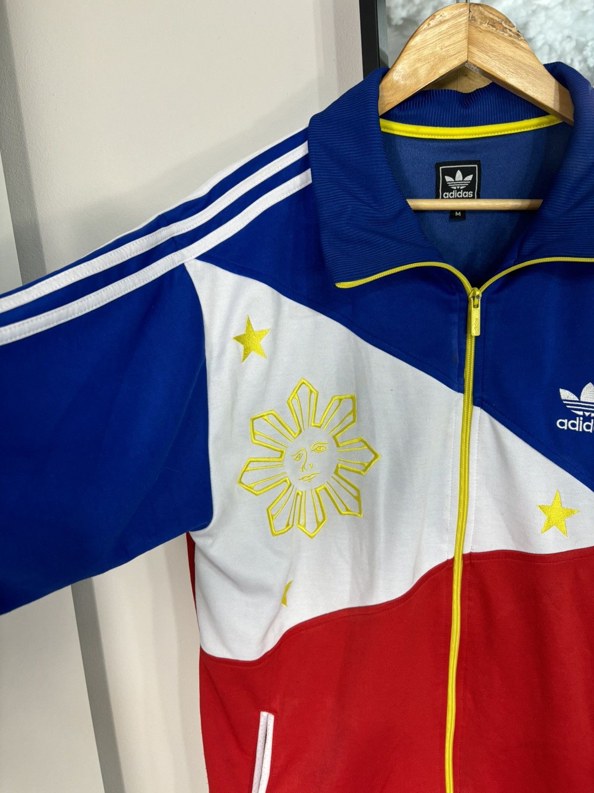 Adidas × Vintage Rare Vintage Adidas Philippines Football Track Jacket Hoodie Size US M / EU 48-50 / 2 - 4 Thumbnail
