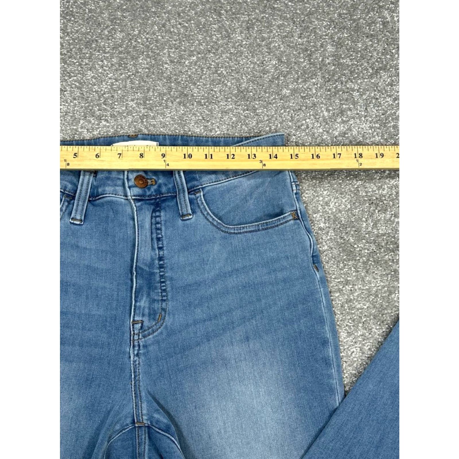 Everlane Everlane Jeans Women 29 Blue Denim Logo Cotton Spandex Curvy Roadtripper Jeggings 5-Pocket High Rise Regular Inseam 26" Vintage No Size 29" - 6 Thumbnail