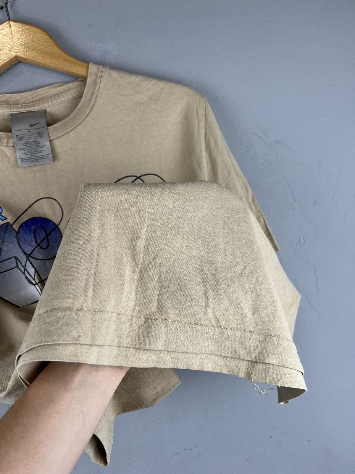 Nike × Vintage Rare Vintage T-Shirt Nike Air Zoom Small Swoosh Drill Y2K Size US M / EU 48-50 / 2 - 7 Thumbnail