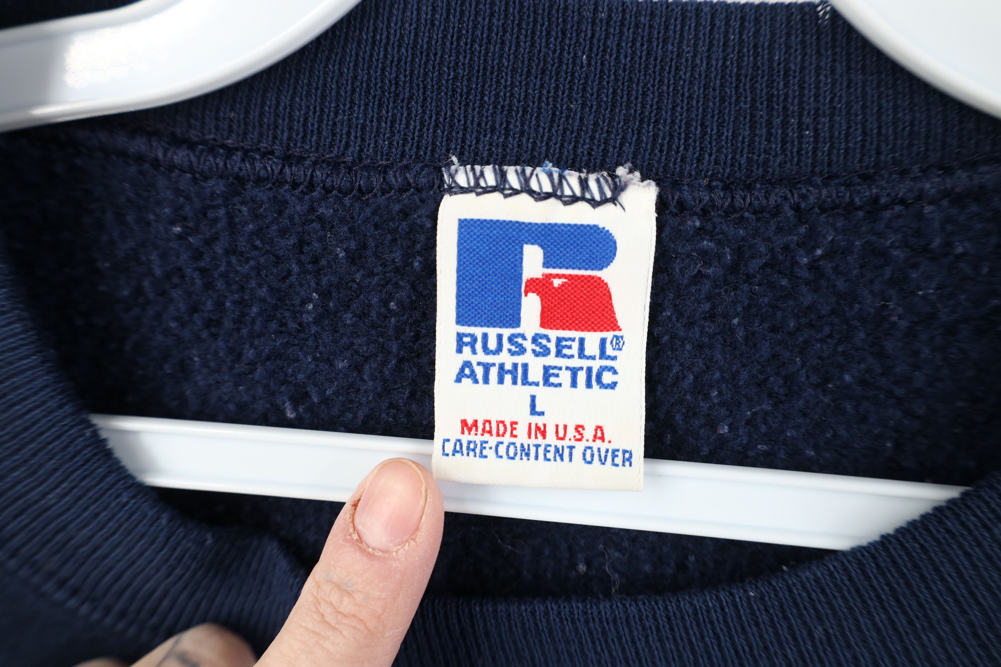 Russell Athletic Vintage 90s Russell Athletic Blank Crewneck Sweatshirt USA Size US L / EU 52-54 / 3 - 10 Thumbnail