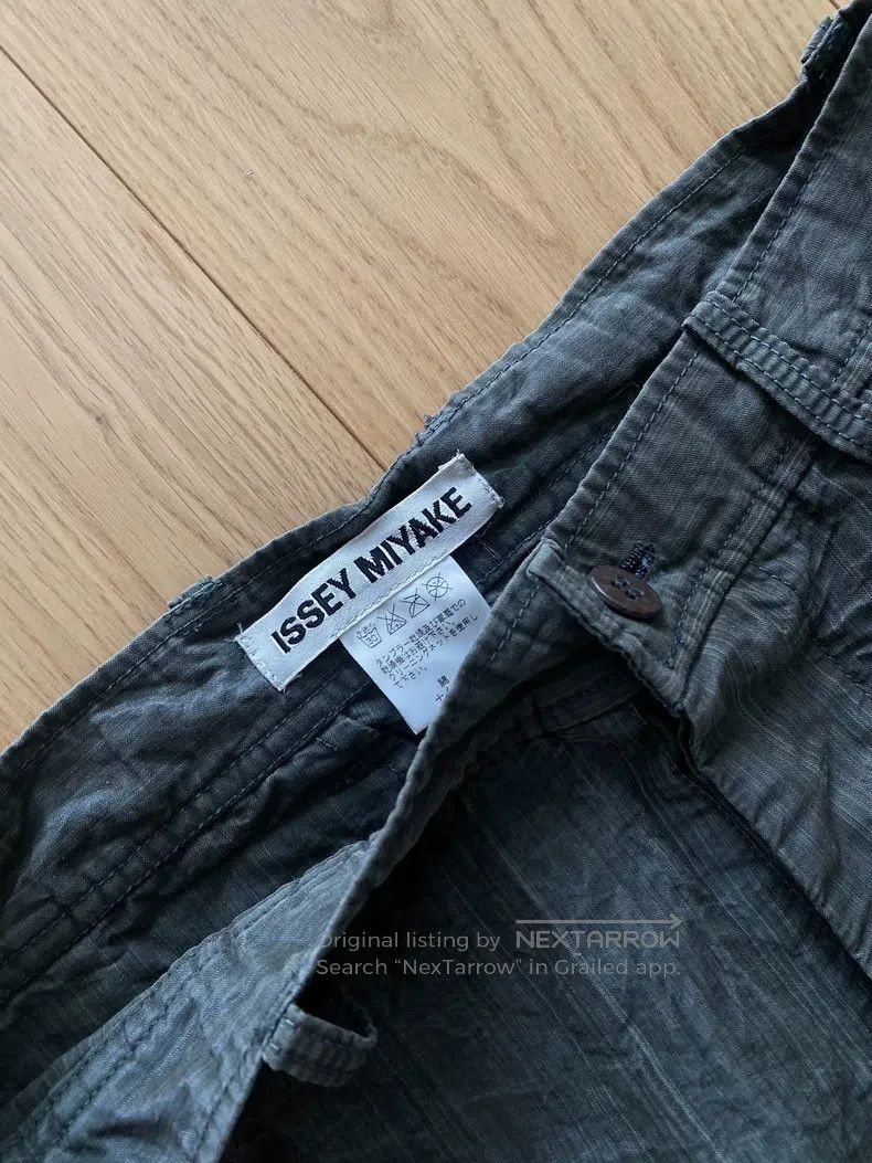 Issey Miyake Issey Miyake size:S Gray-green Washed Pleated Fabric Trous Size US 26 / EU 42 - 3 Thumbnail